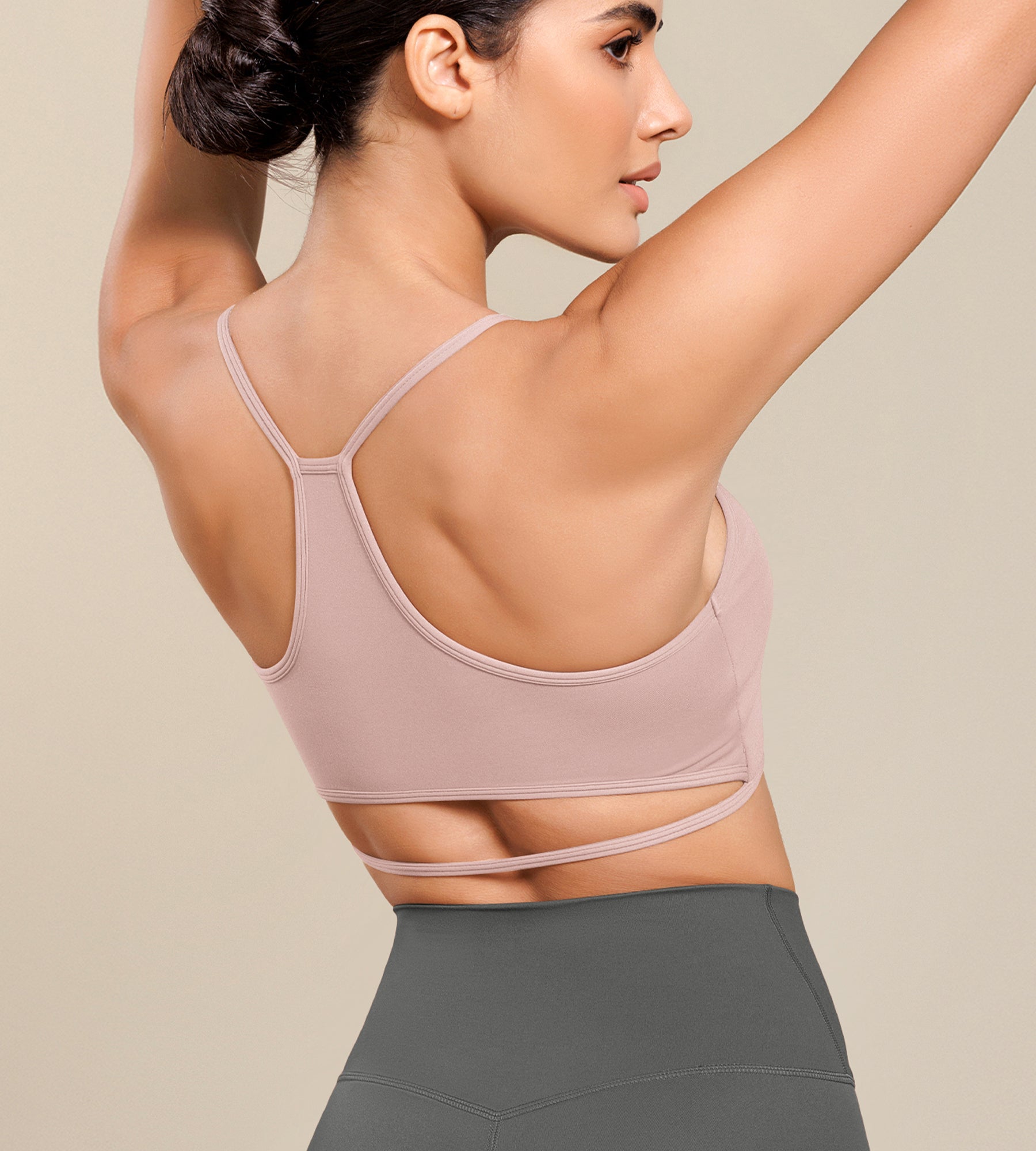 Cloud Feeling Halter Padding Sports Bra - ododos