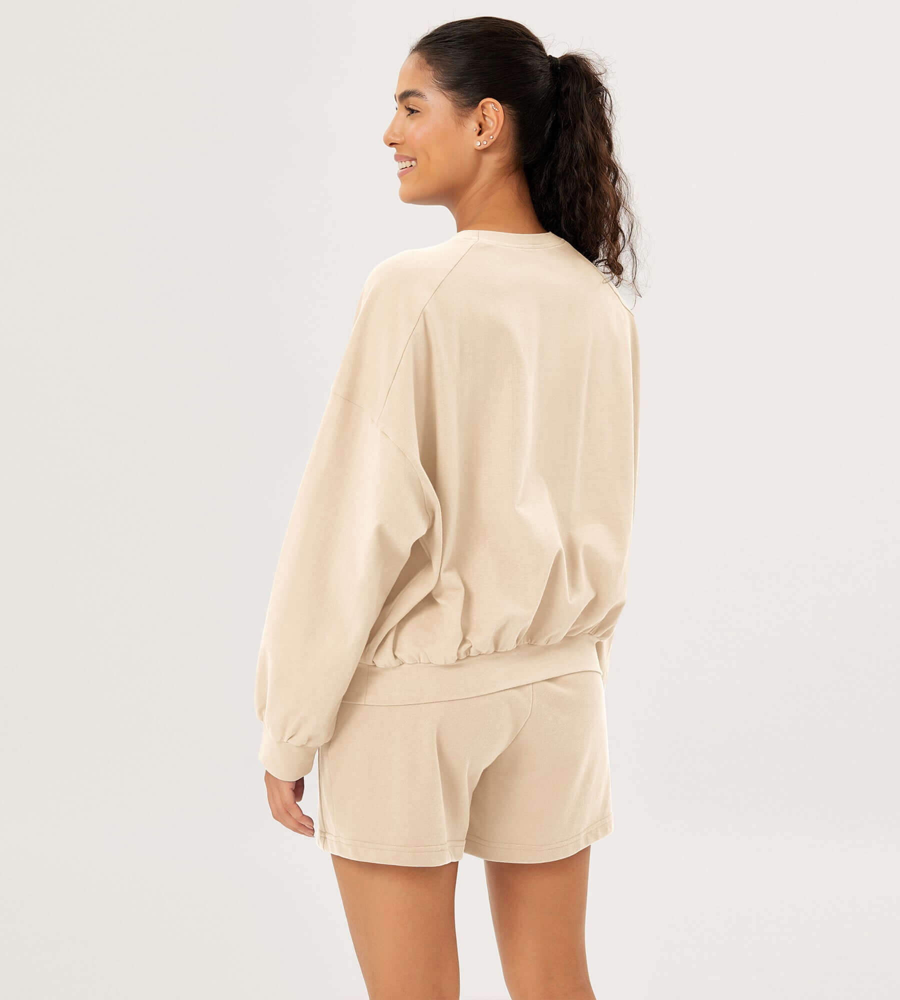 Cotton Soft Oversized Sweatshirts Pullover with Kangaroo Pocket - ododos