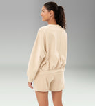 Cotton Soft Oversized Sweatshirts Pullover with Kangaroo Pocket - ododos