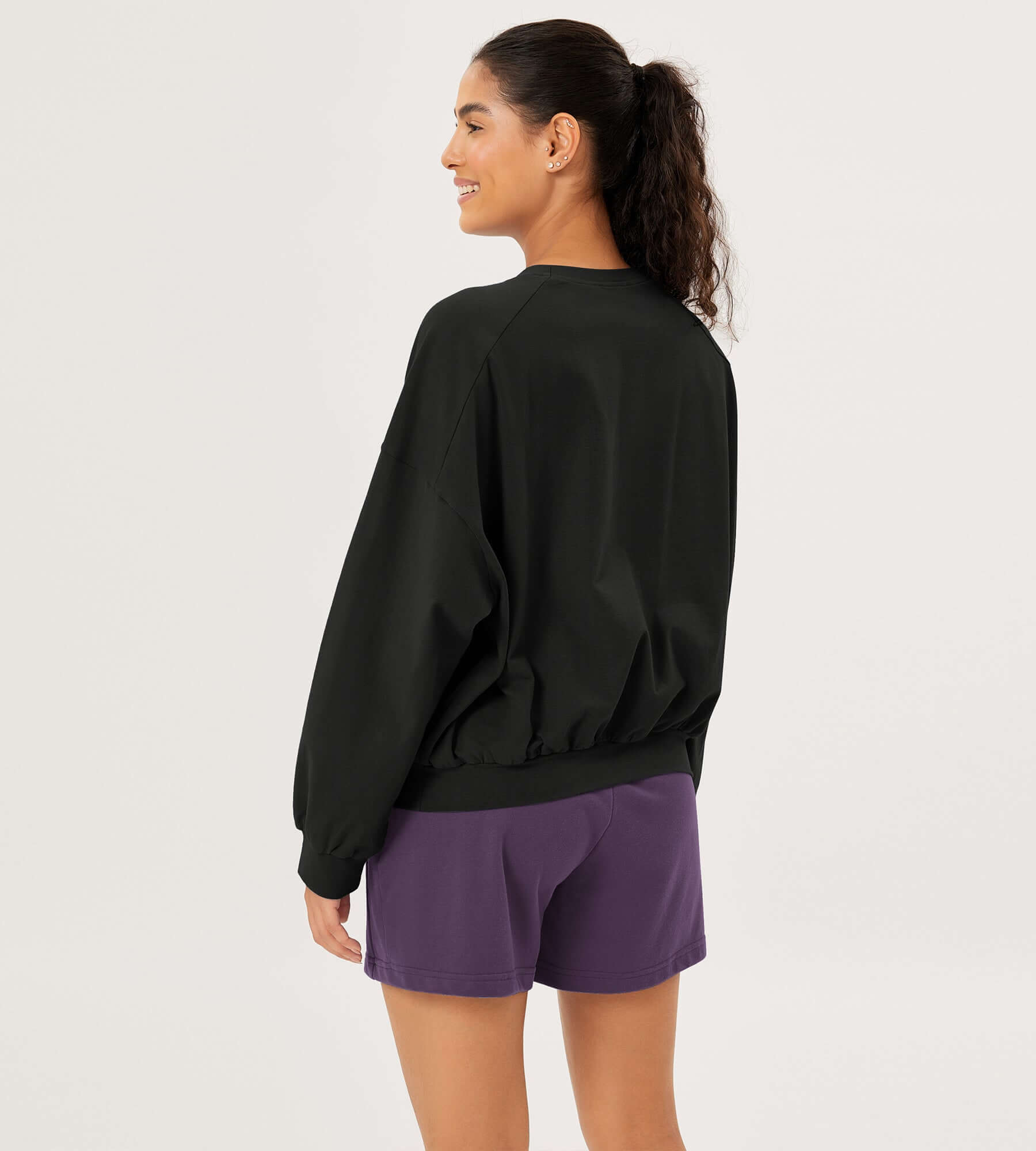 Cotton Soft Oversized Sweatshirts Pullover with Kangaroo Pocket - ododos