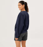 Cotton Soft Oversized Sweatshirts Pullover with Kangaroo Pocket - ododos