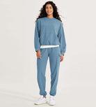 Cotton Soft Oversized Sweatshirts Pullover with Kangaroo Pocket - ododos