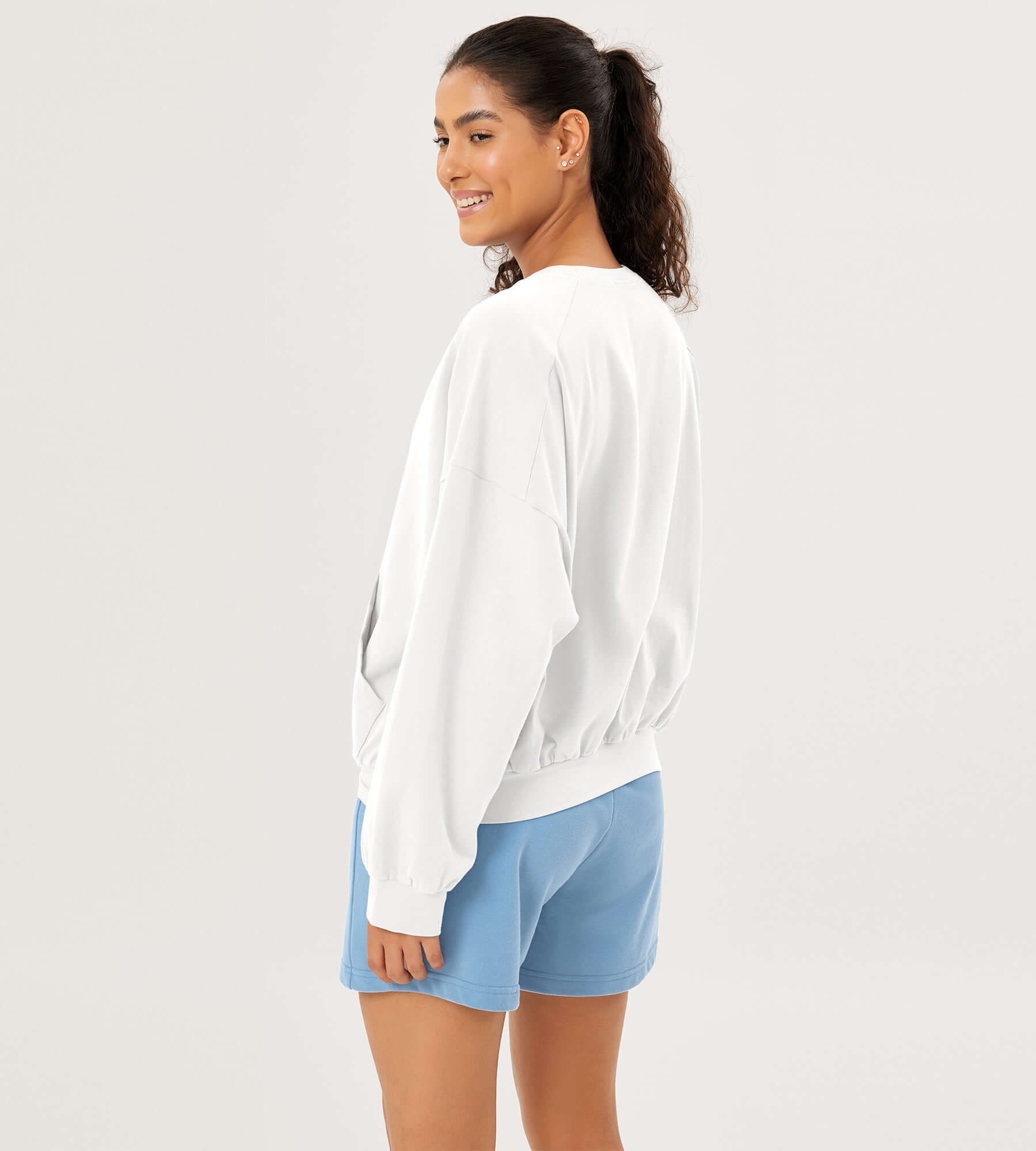 Cotton Soft Oversized Sweatshirts Pullover with Kangaroo Pocket - ododos