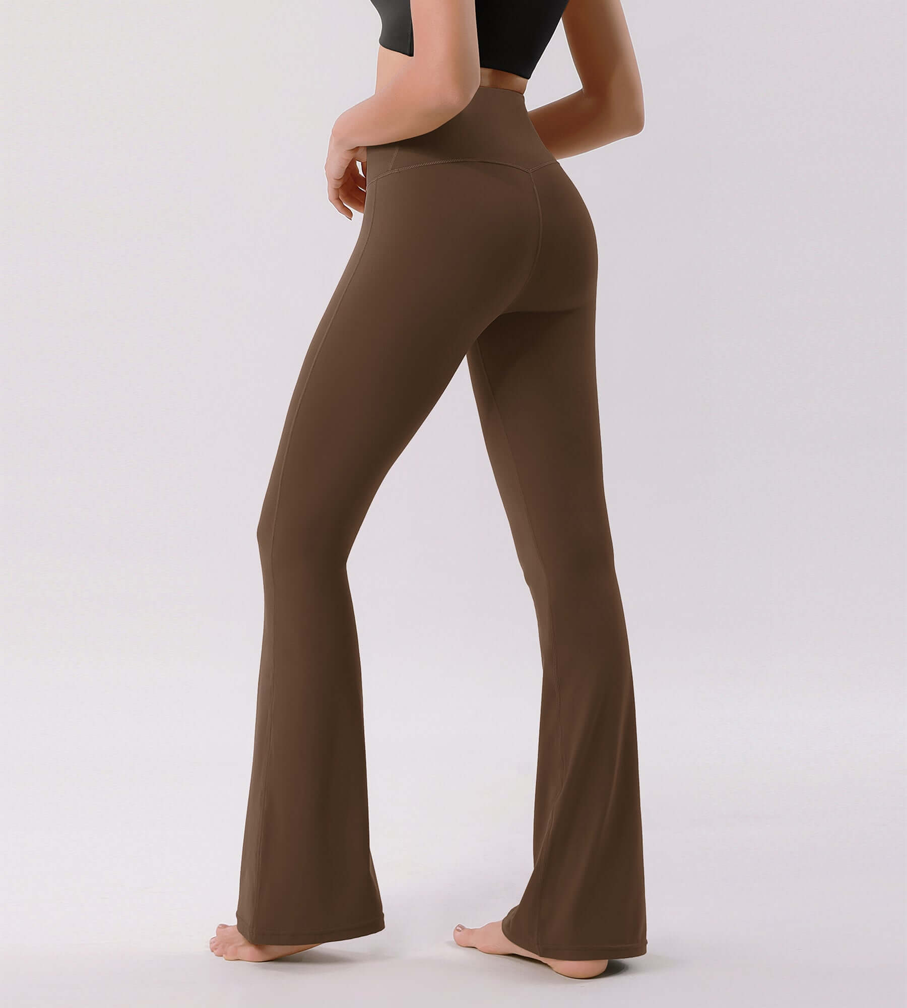 Cloud Feeling 30 Crossover High Waist Flared Pants - ododos