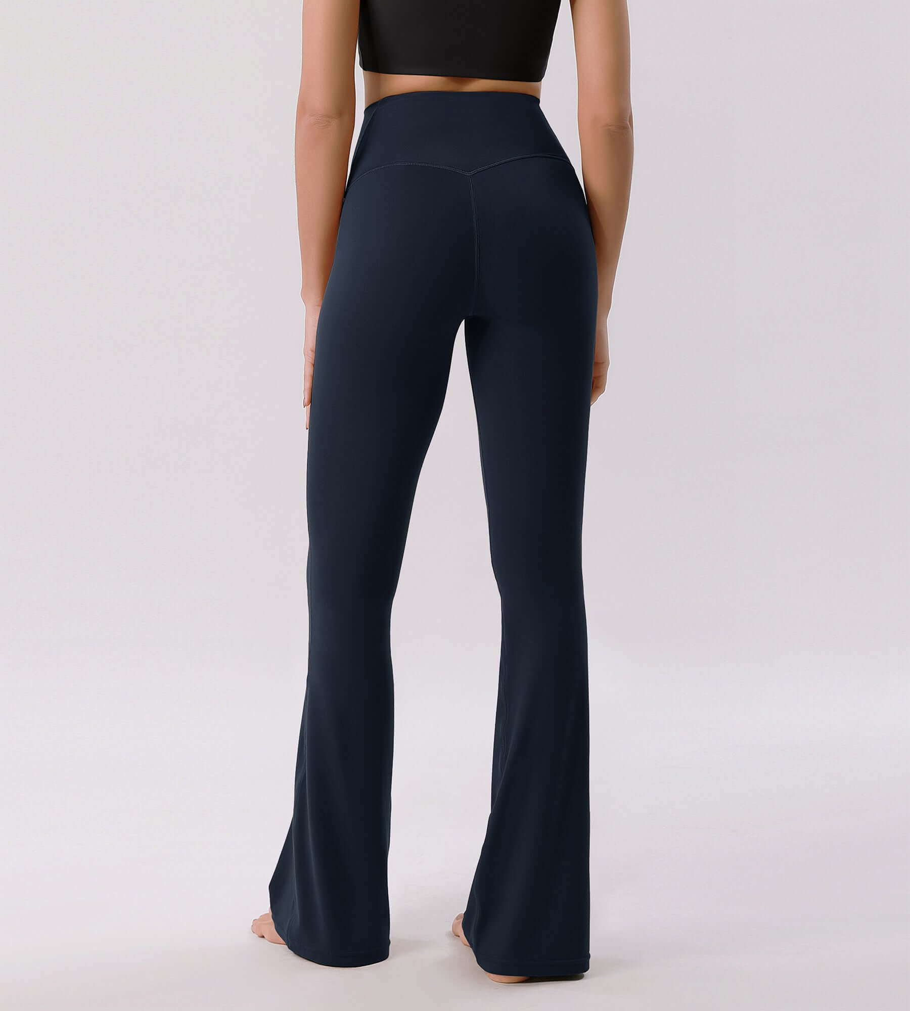 Cloud Feeling 30 Crossover High Waist Flared Pants - ododos