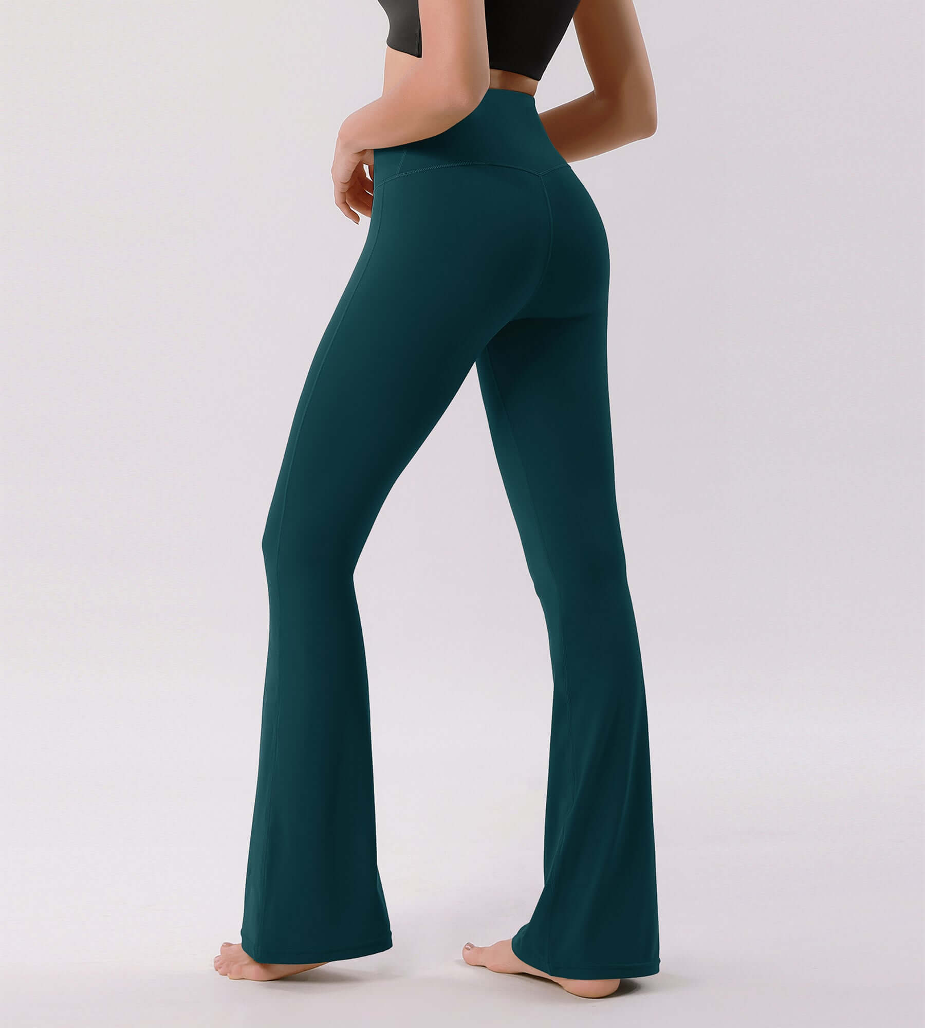Cloud Feeling 32 Crossover High Waist Flared Pants - ododos