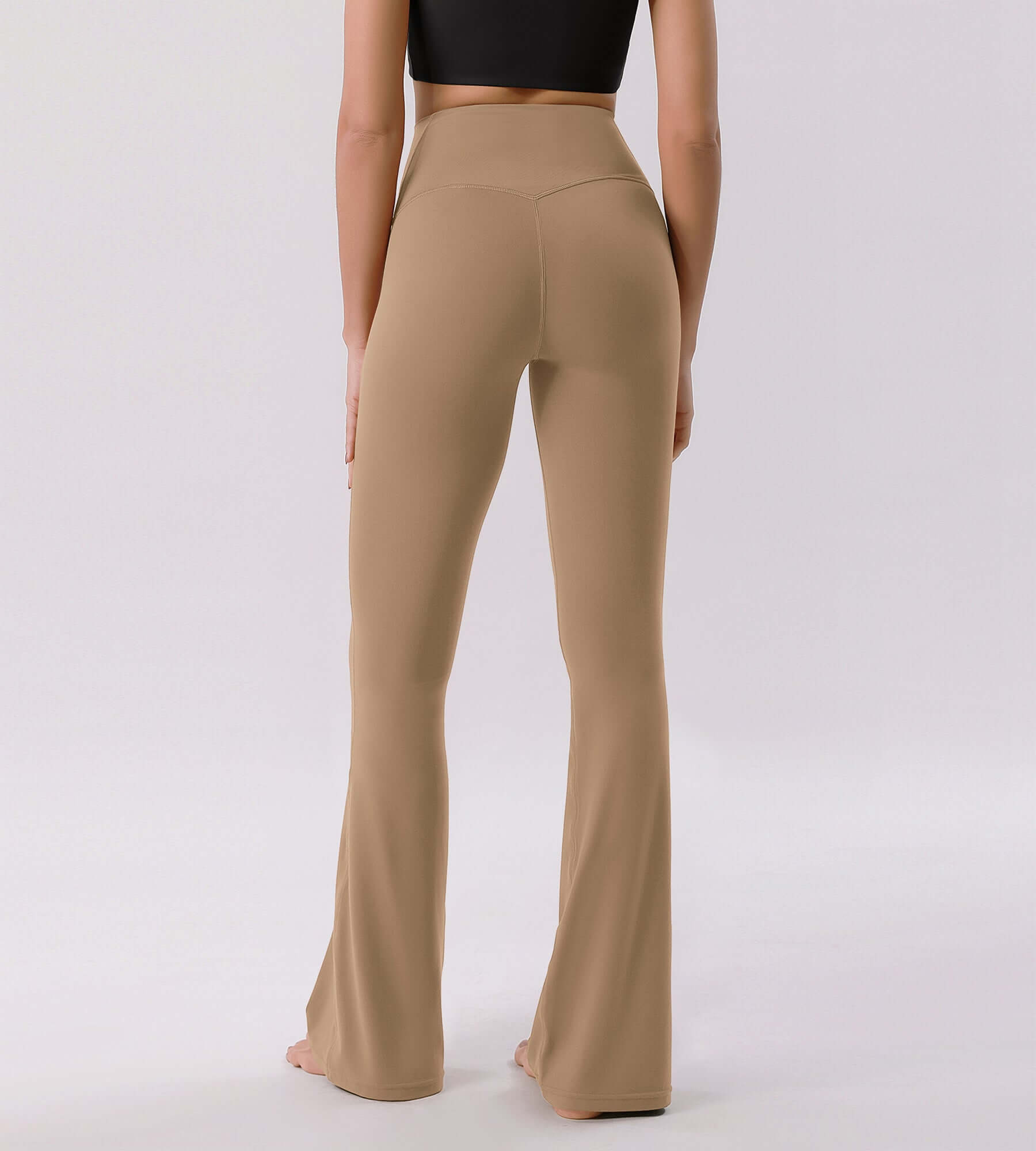 Cloud Feeling 32 Crossover High Waist Flared Pants - ododos