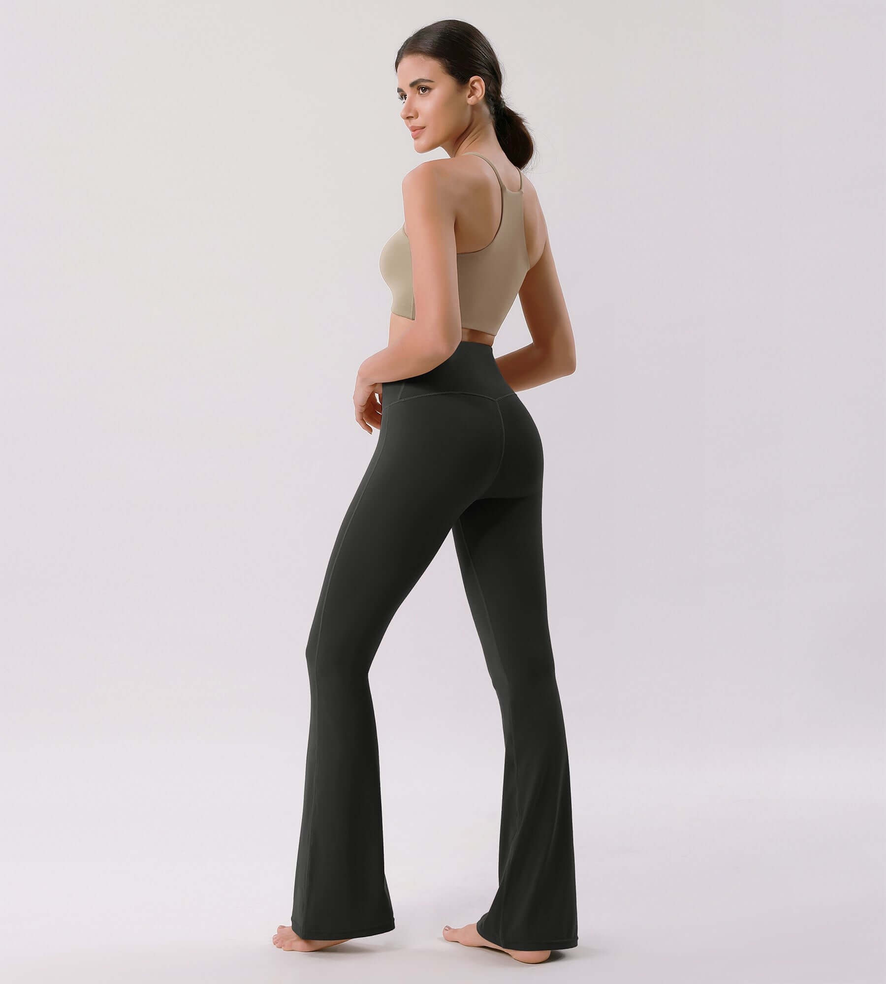 Cloud Feeling 32 Crossover High Waist Flared Pants - ododos