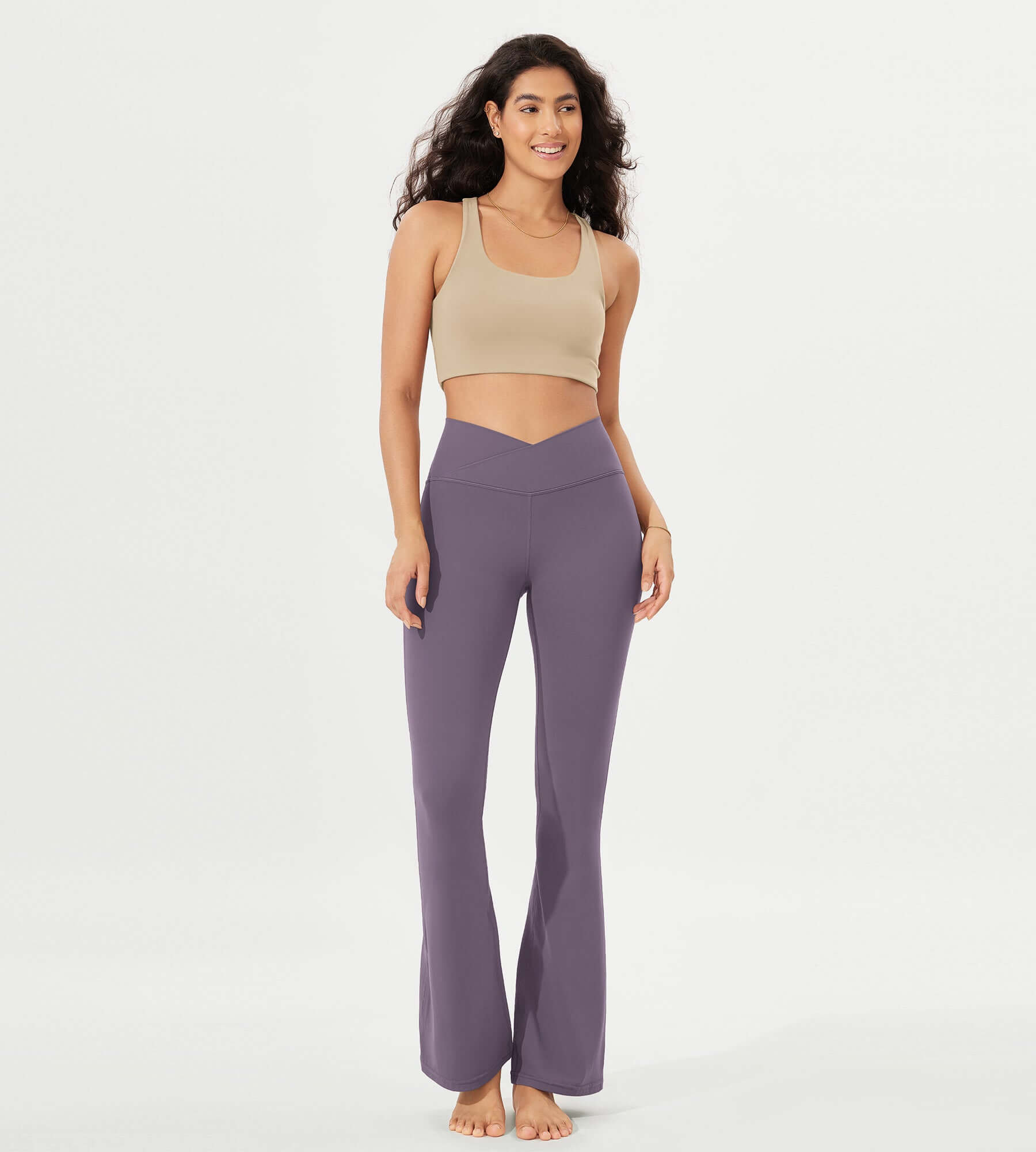 32 Cloud Feeling High Waist Bootcut Lounge Yoga Pants with Back - ododos