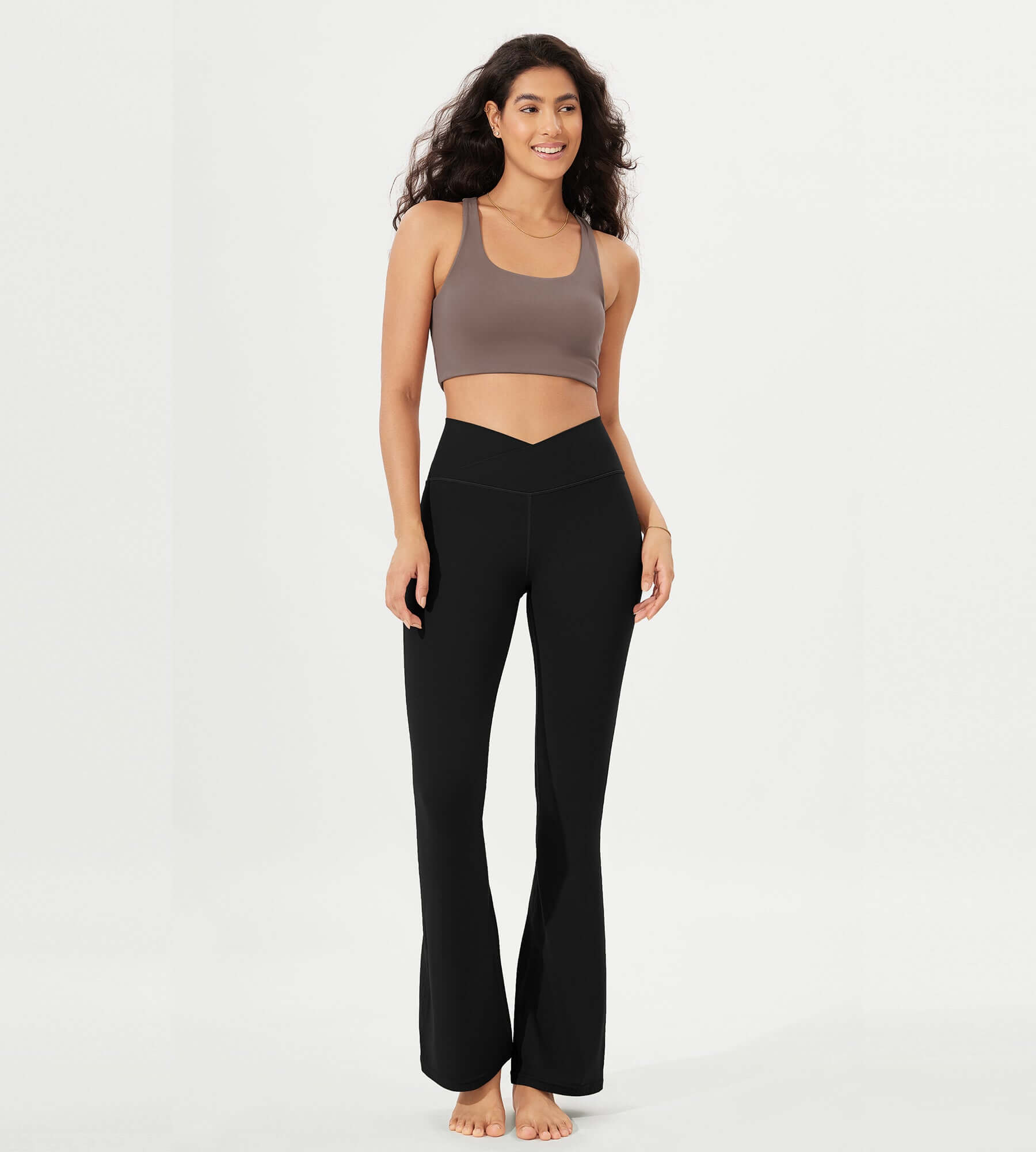 32 Cloud Feeling High Waist Bootcut Lounge Yoga Pants with Back - ododos