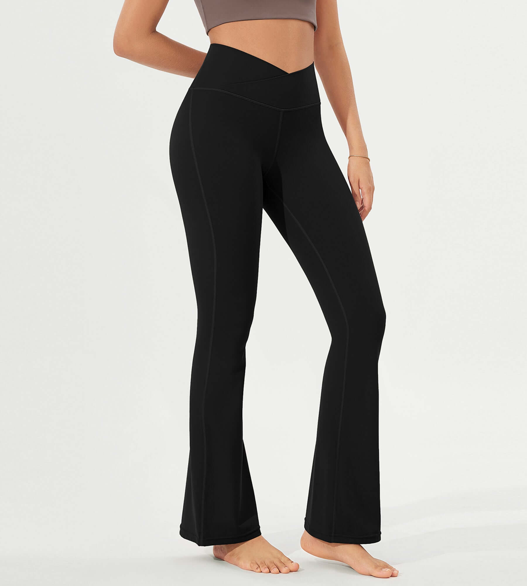 32 Cloud Feeling High Waist Bootcut Lounge Yoga Pants with Back - ododos