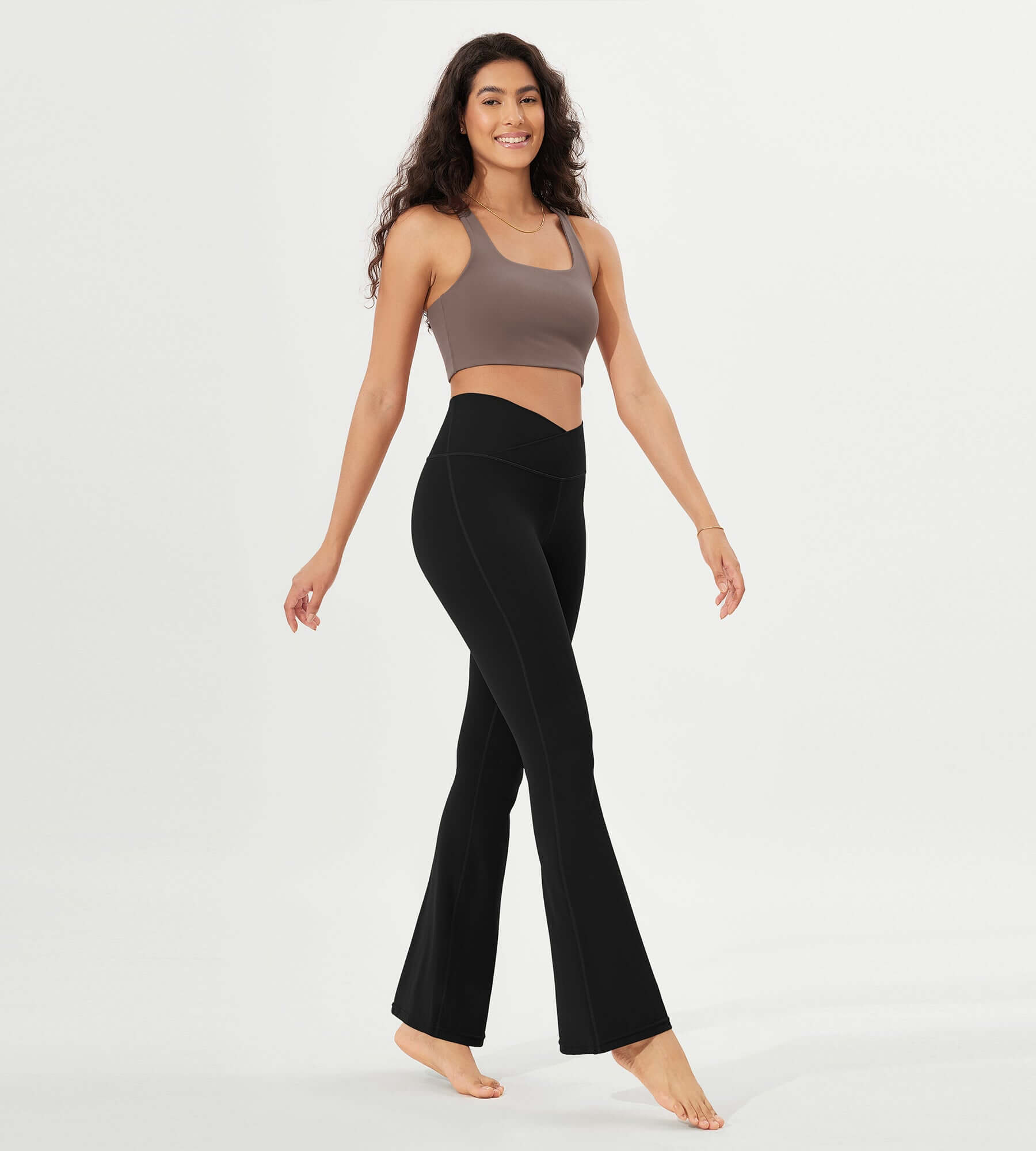 32 Cloud Feeling High Waist Bootcut Lounge Yoga Pants with Back - ododos