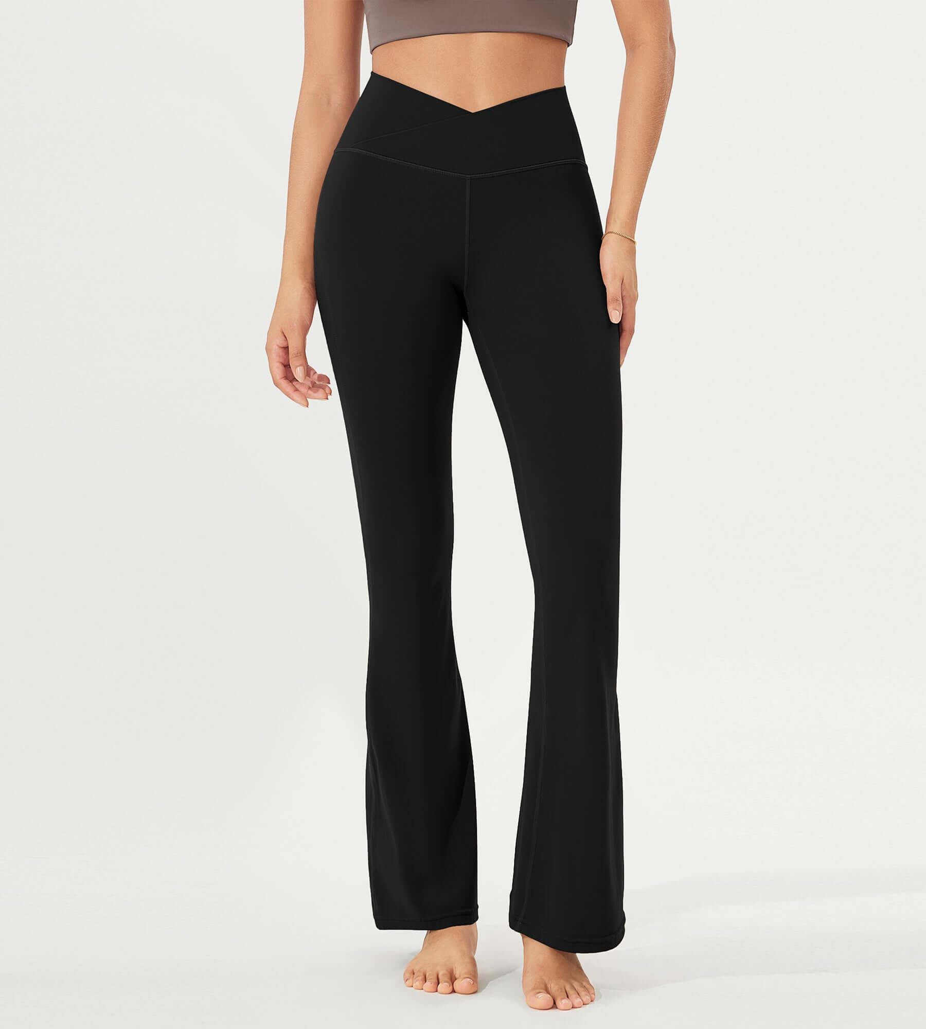 32 Cloud Feeling High Waist Bootcut Lounge Yoga Pants with Back - ododos