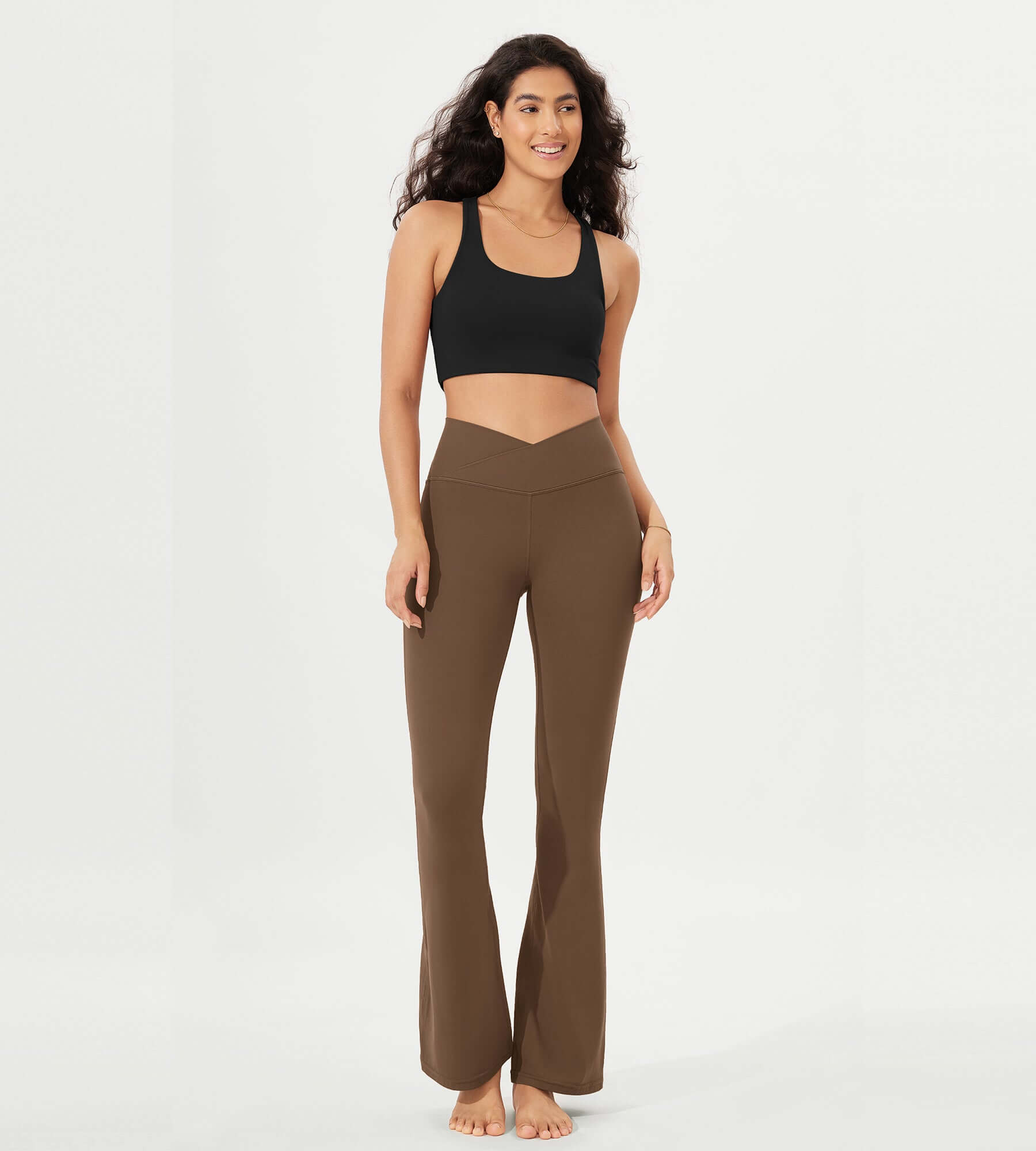 32 Cloud Feeling High Waist Bootcut Lounge Yoga Pants with Back - ododos