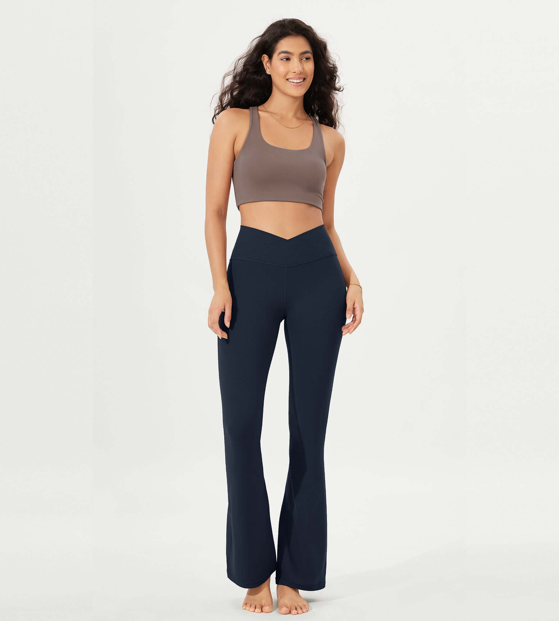 32 Cloud Feeling High Waist Bootcut Lounge Yoga Pants with Back - ododos