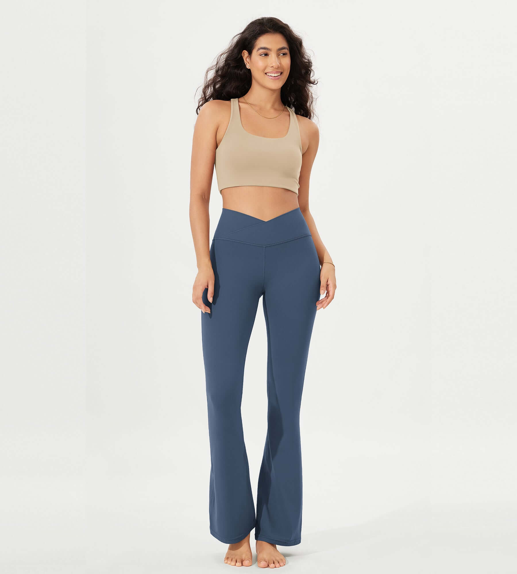 32 Cloud Feeling High Waist Bootcut Lounge Yoga Pants with Back - ododos