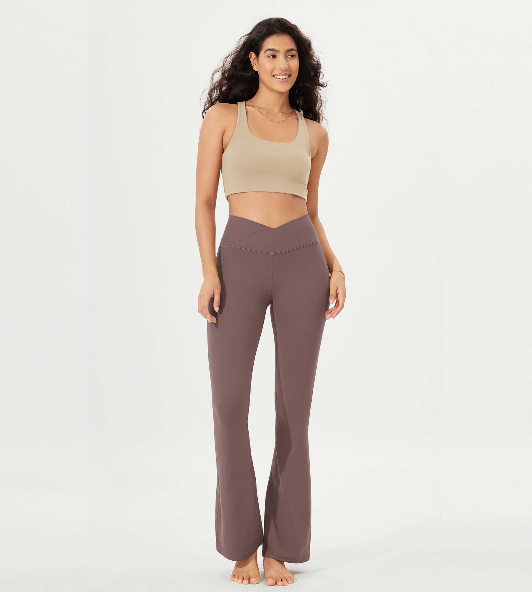 32 Cloud Feeling High Waist Bootcut Lounge Yoga Pants with Back - ododos