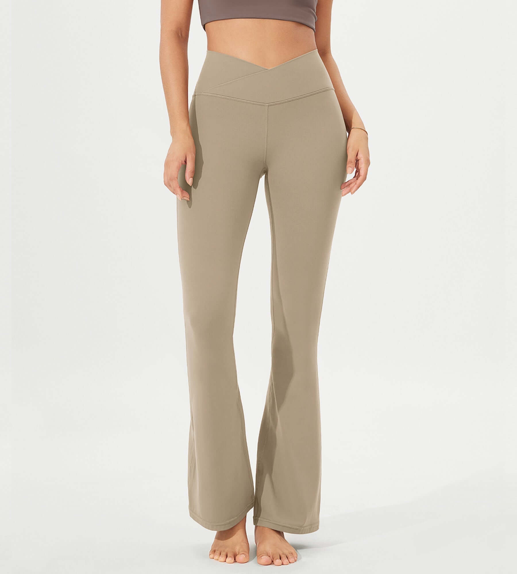 32 Cloud Feeling High Waist Bootcut Lounge Yoga Pants with Back - ododos