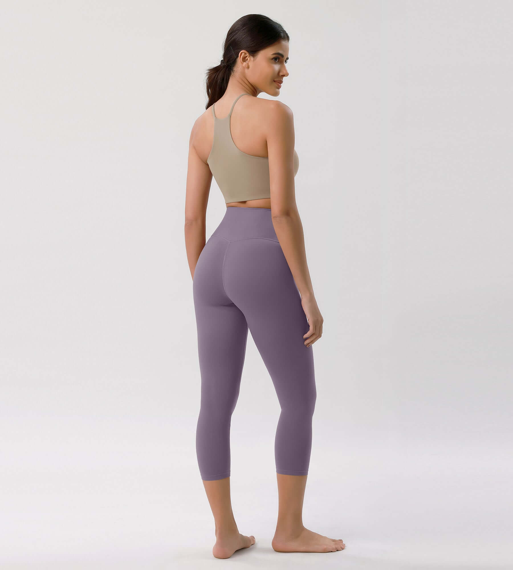 Odcloud 23 Crossover High Wasit Lounge 7/8 Leggings with Pockets - ododos