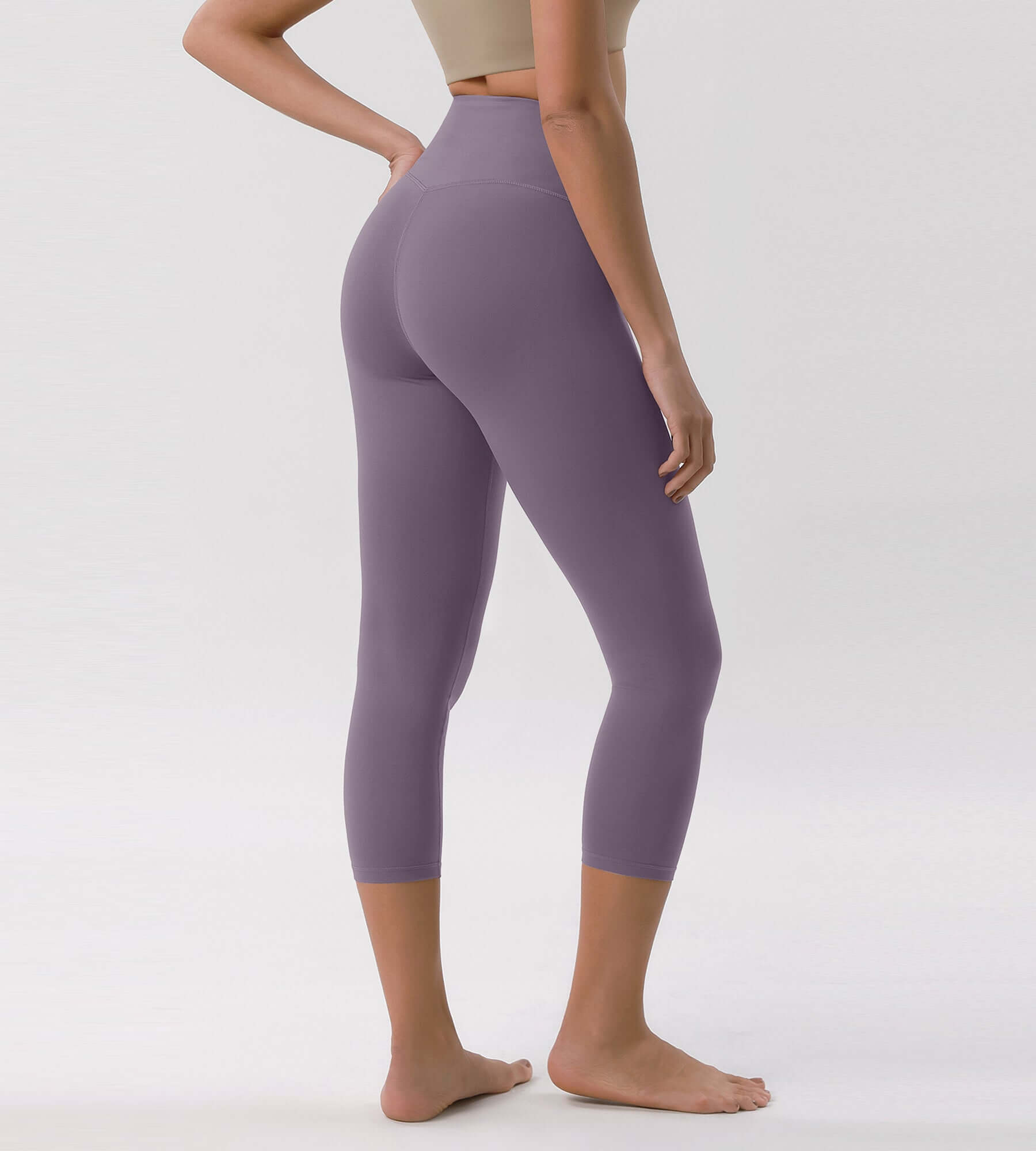 Odcloud 23 Crossover High Wasit Lounge 7/8 Leggings with Pockets - ododos