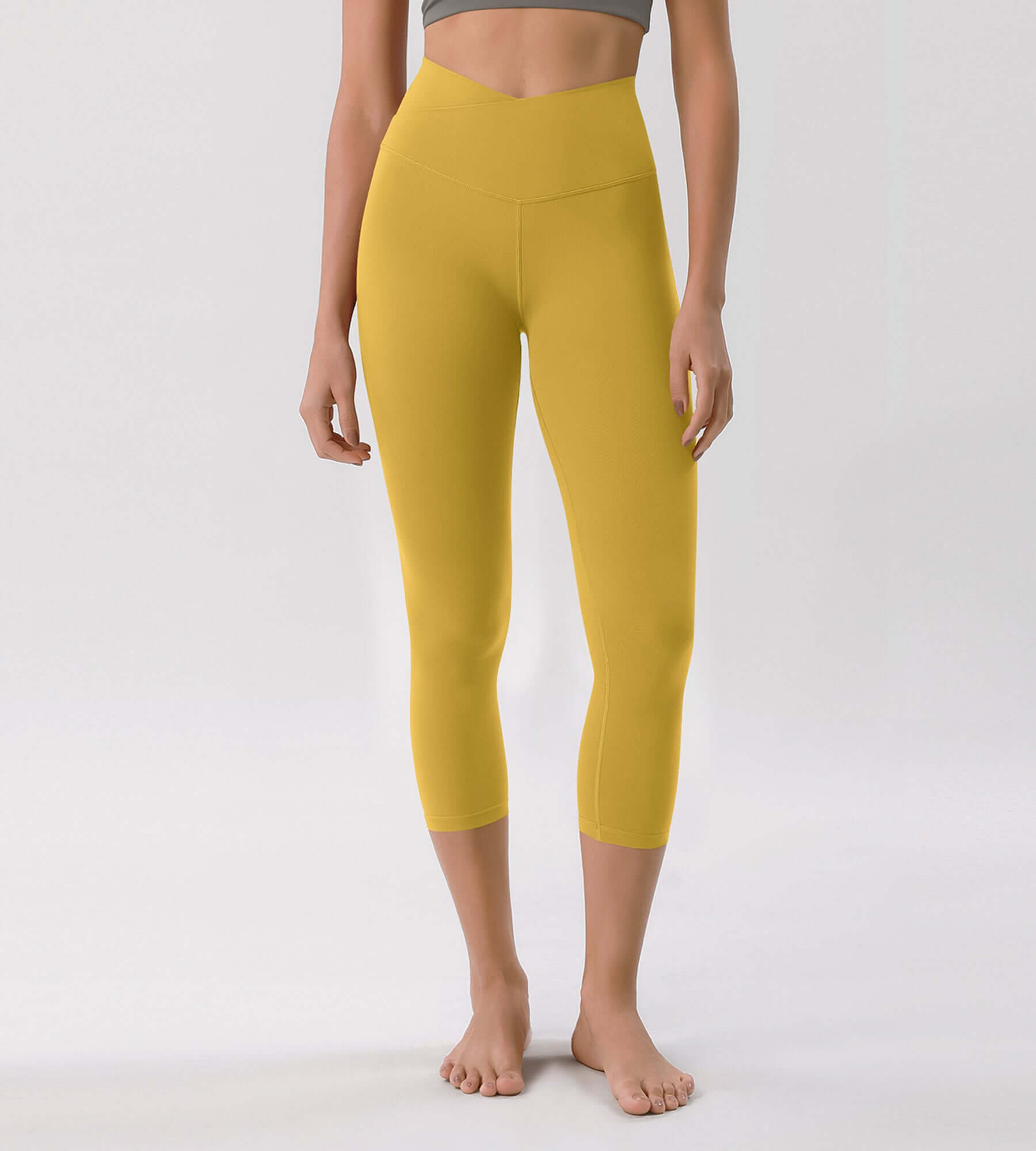 Odcloud 23 Crossover High Wasit Lounge 7/8 Leggings with Pockets Mango Mint - ododos