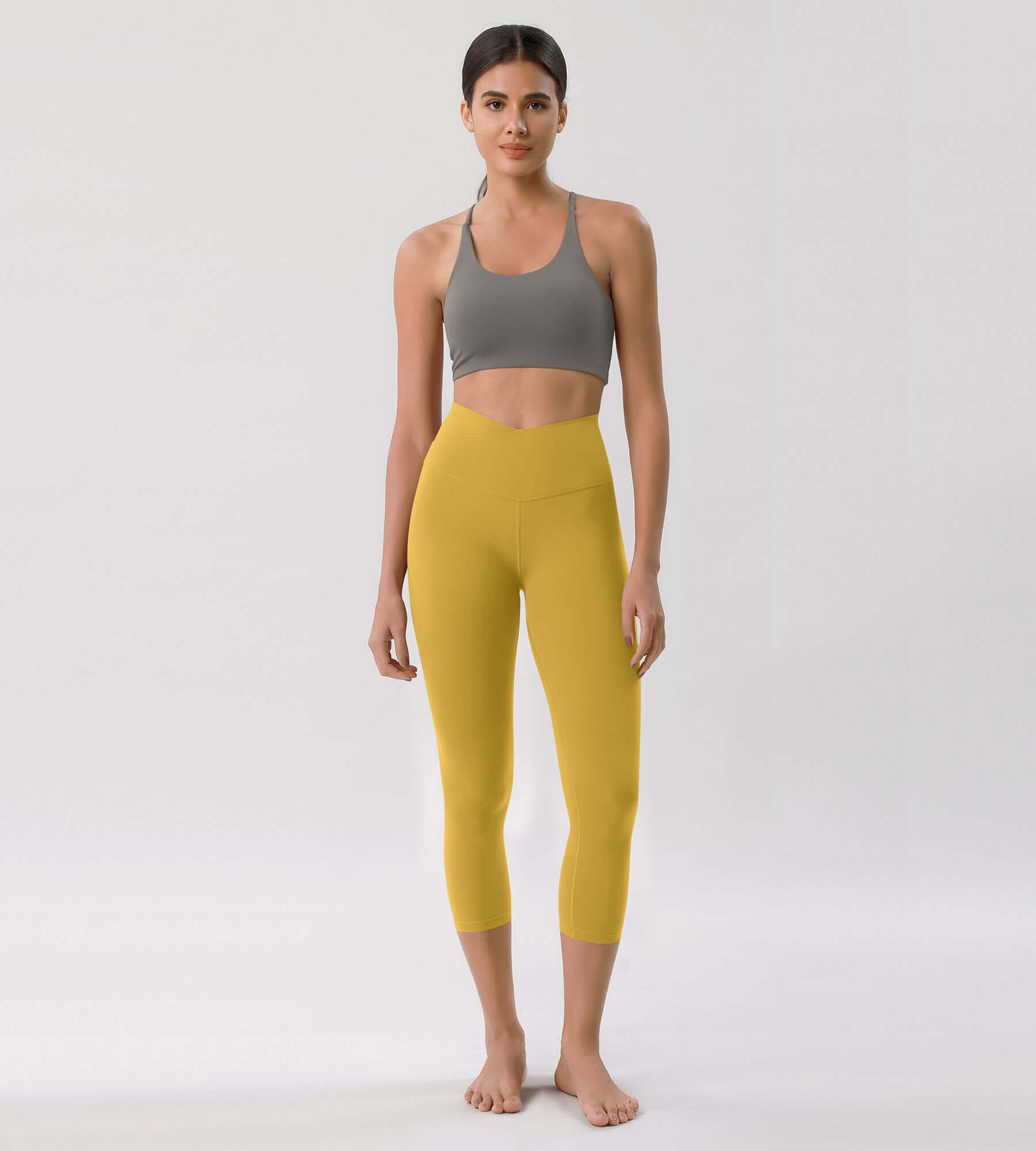 Odcloud 23 Crossover High Wasit Lounge 7/8 Leggings with Pockets - ododos