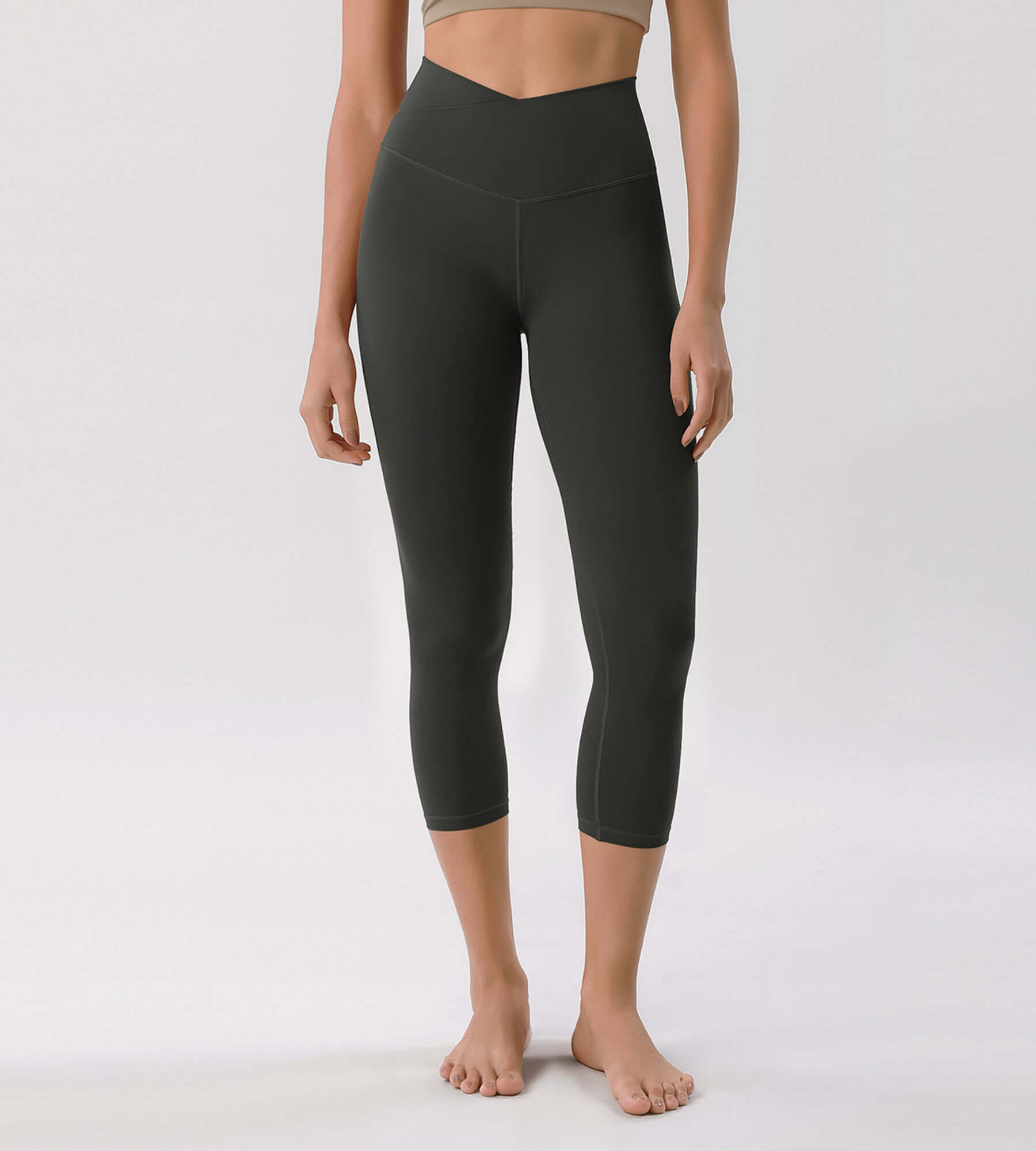 Odcloud 23 Crossover High Wasit Lounge 7/8 Leggings with Pockets - ododos