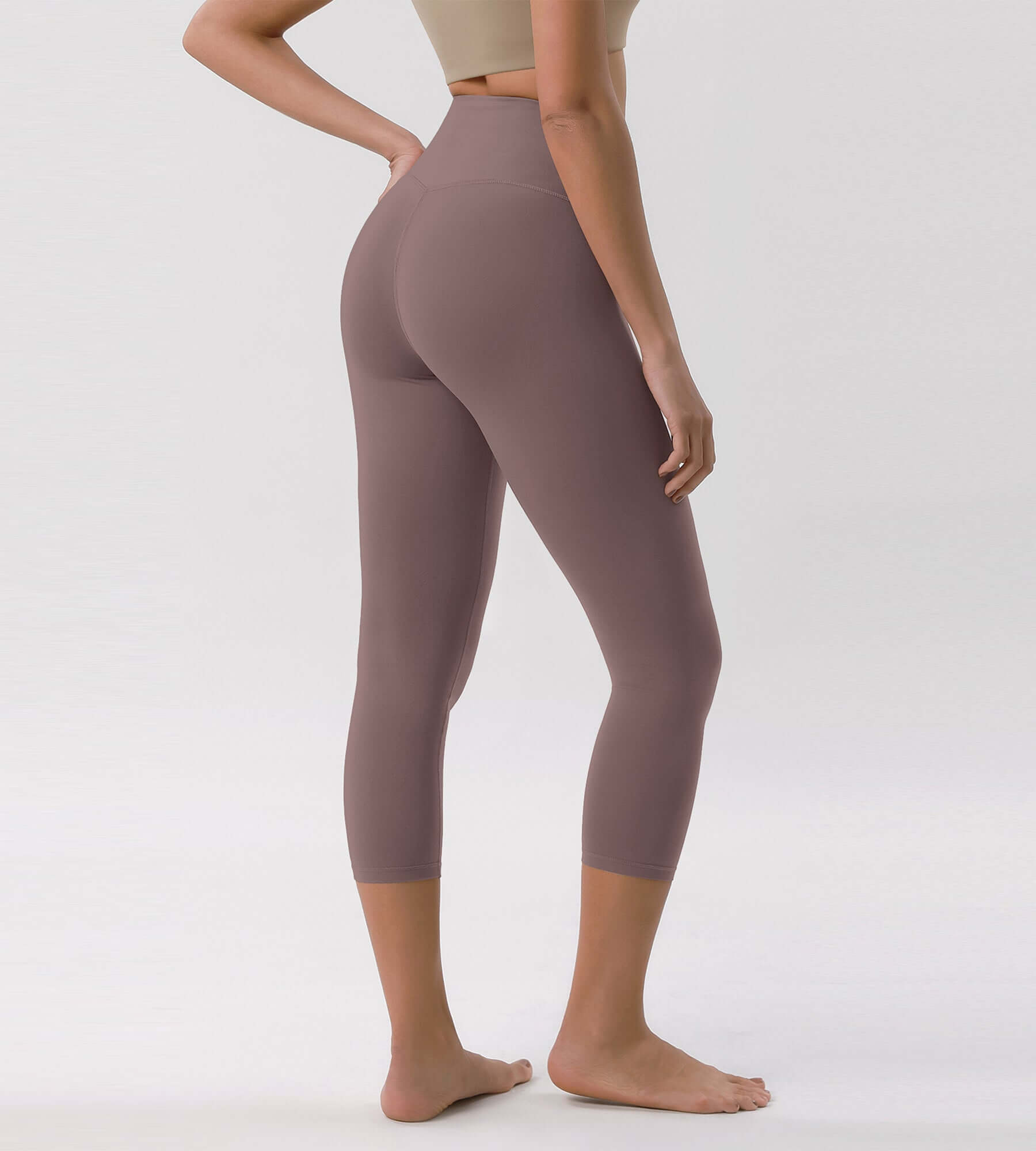 Odcloud 23 Crossover High Wasit Lounge 7/8 Leggings with Pockets - ododos