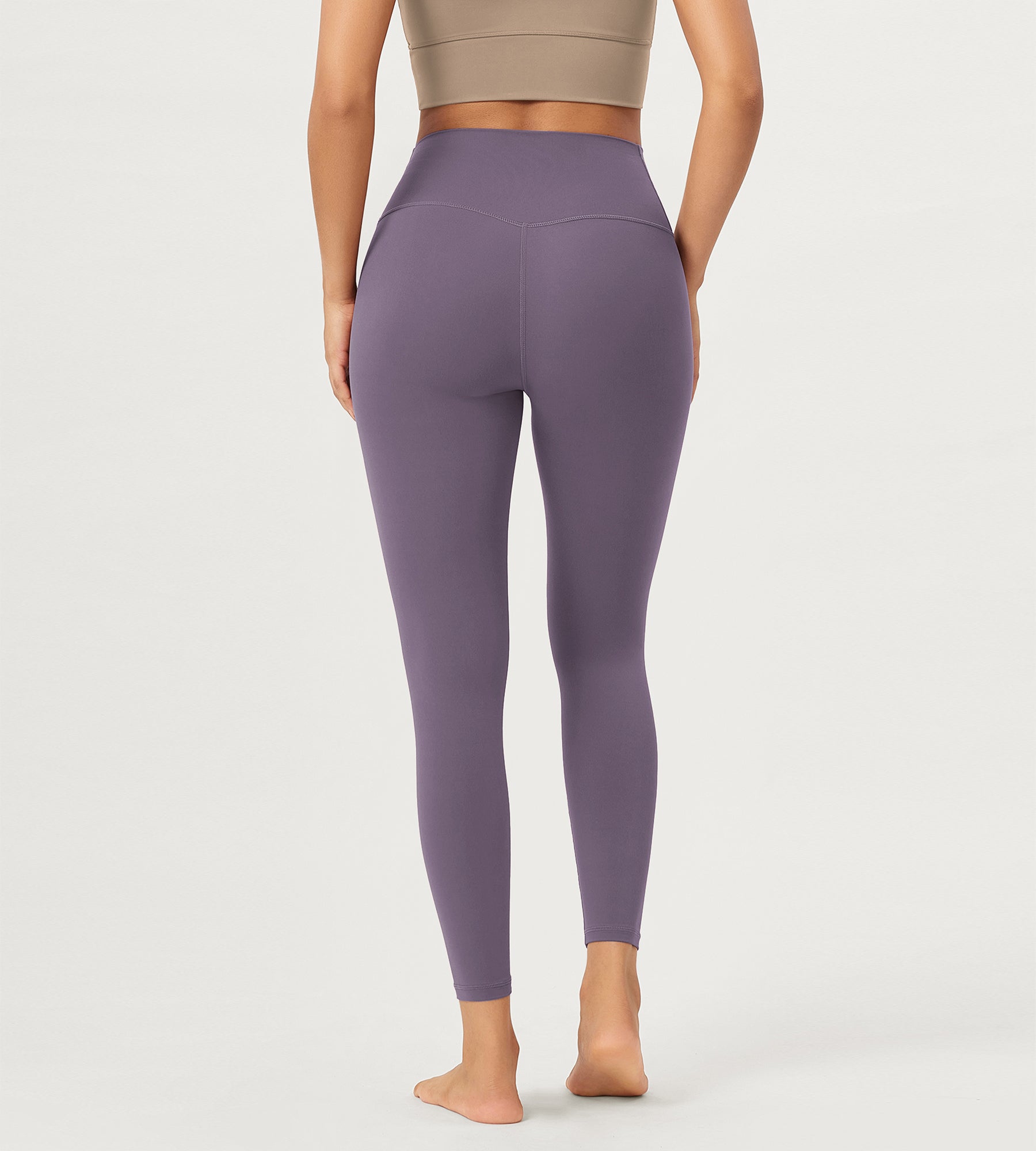 2 Pack 25" Buttery Soft Crossover Lounge Yoga Waist Leggings - ododos