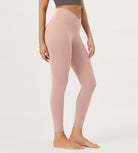 2 Pack 25" Buttery Soft Crossover Lounge Yoga Waist Leggings - ododos