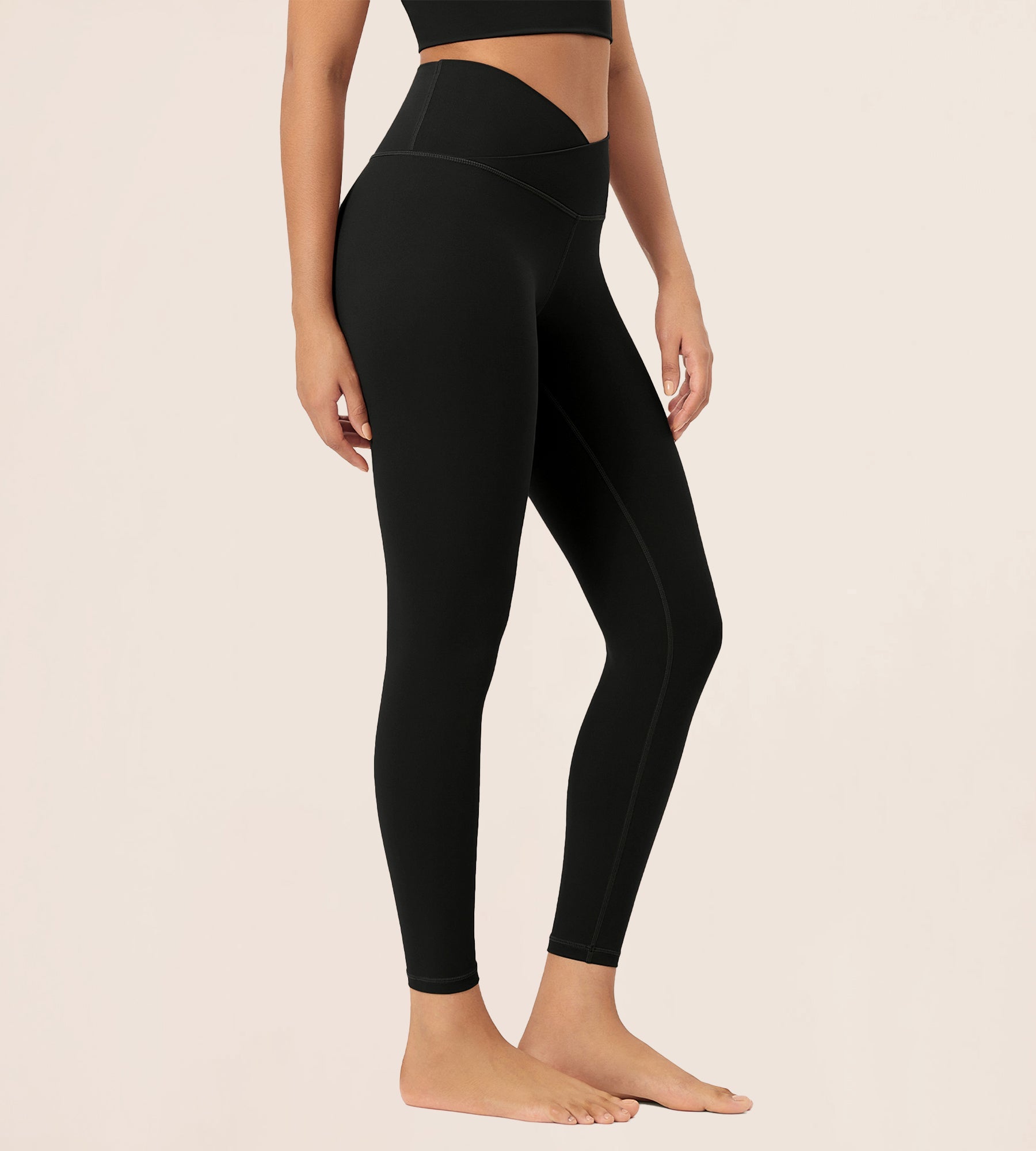 25 Buttery Soft Crossover Lounge Yoga Waist Leggings - ododos