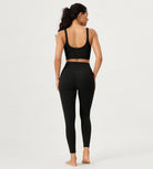 25" Buttery Soft Crossover Lounge Yoga Waist Leggings - ododos