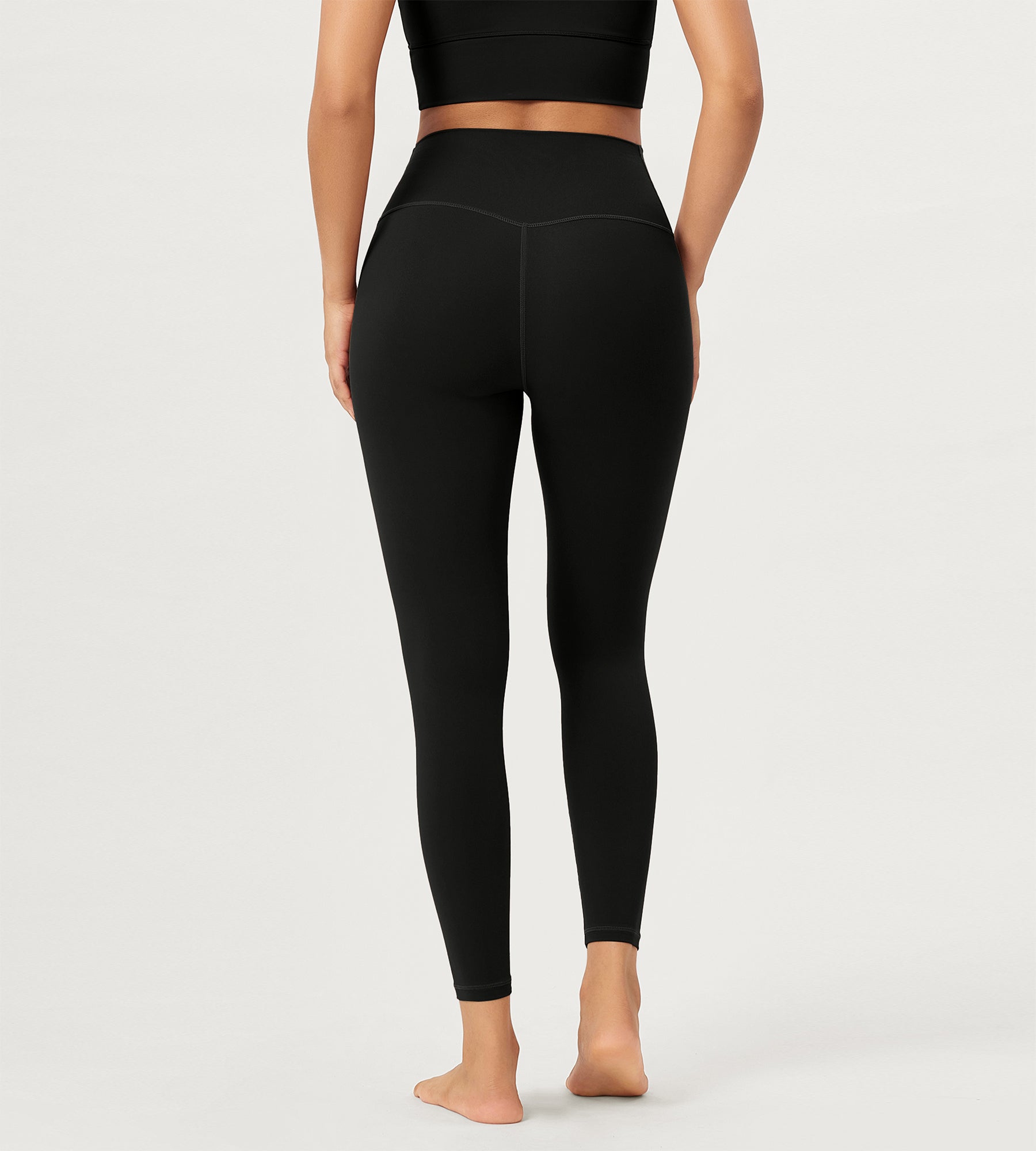 25" Buttery Soft Crossover Lounge Yoga Waist Leggings - ododos