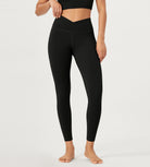 25" Buttery Soft Crossover Lounge Yoga Waist Leggings - ododos