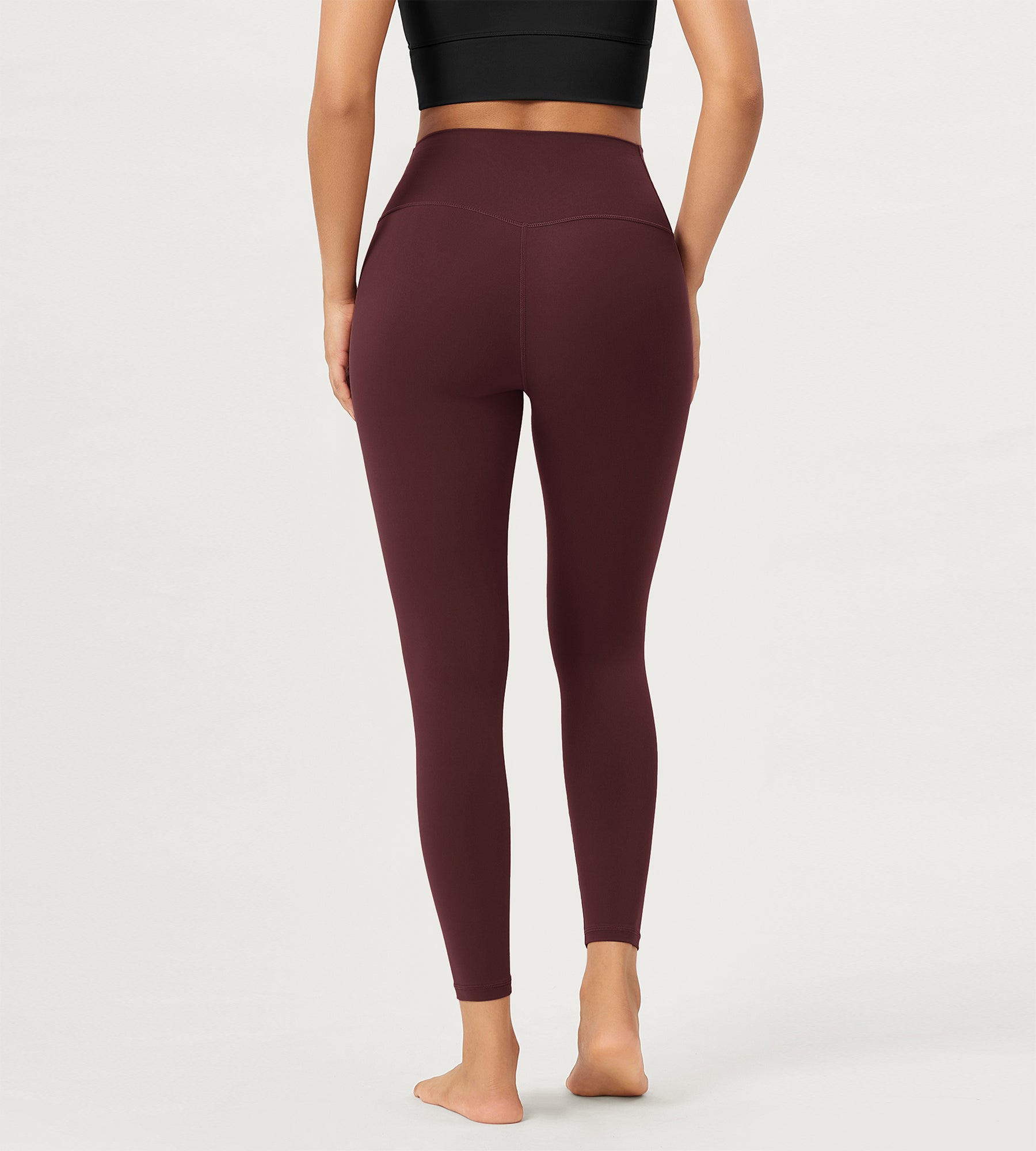2 Pack 25 Buttery Soft Crossover Lounge Yoga Waist Leggings - ododos