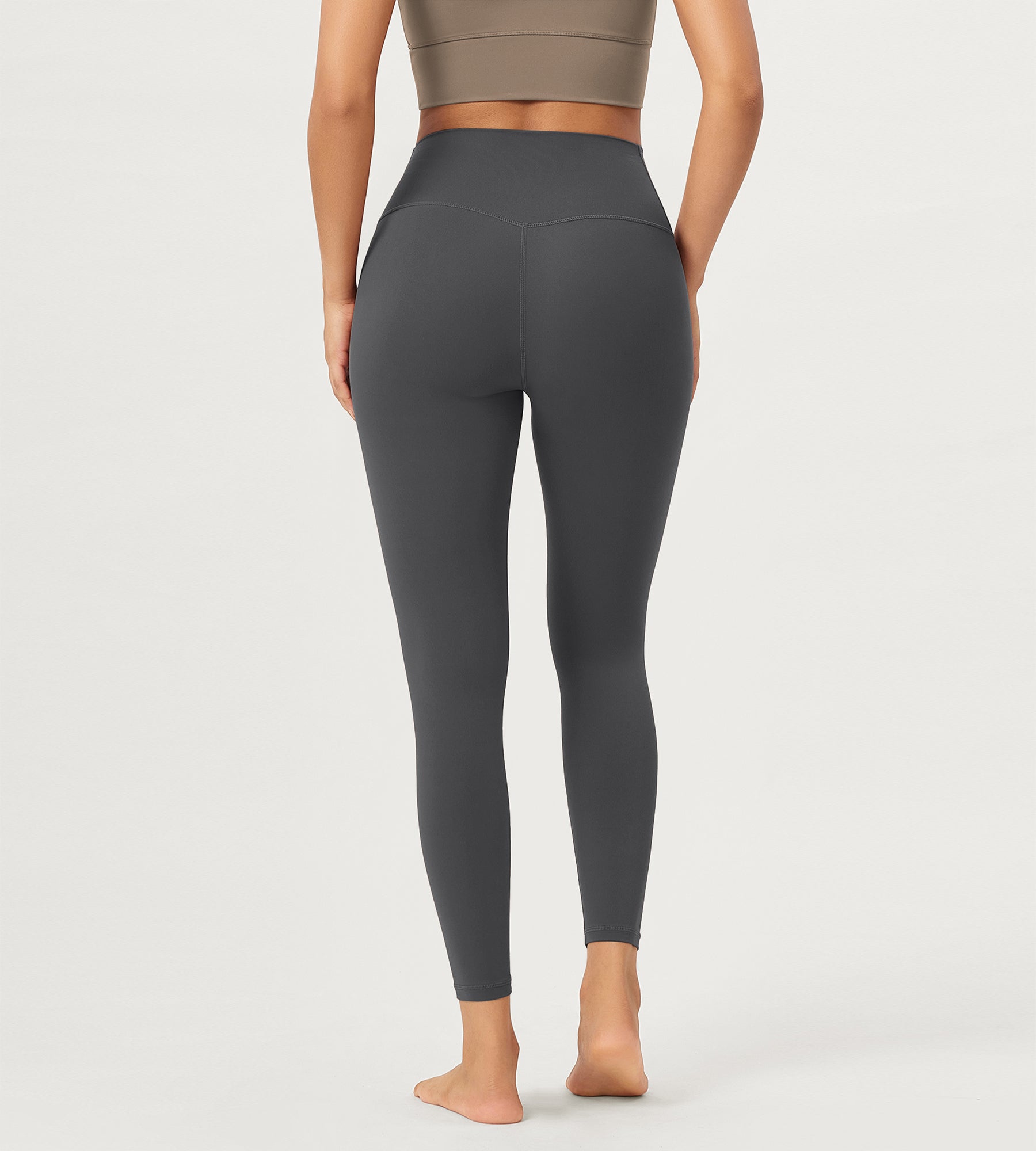 2 Pack 25" Buttery Soft Crossover Lounge Yoga Waist Leggings - ododos