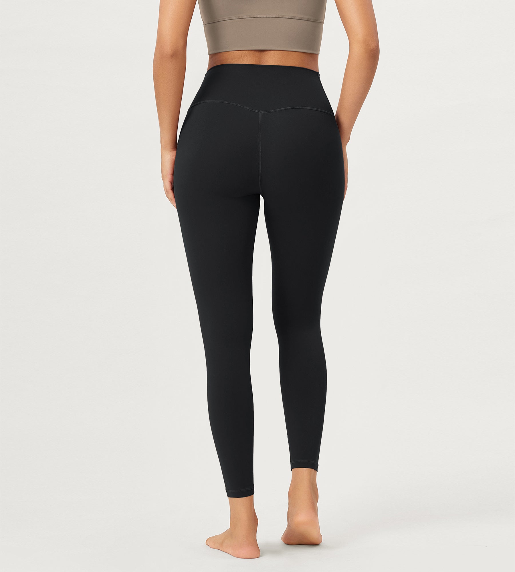 2 Pack 25" Buttery Soft Crossover Lounge Yoga Waist Leggings - ododos