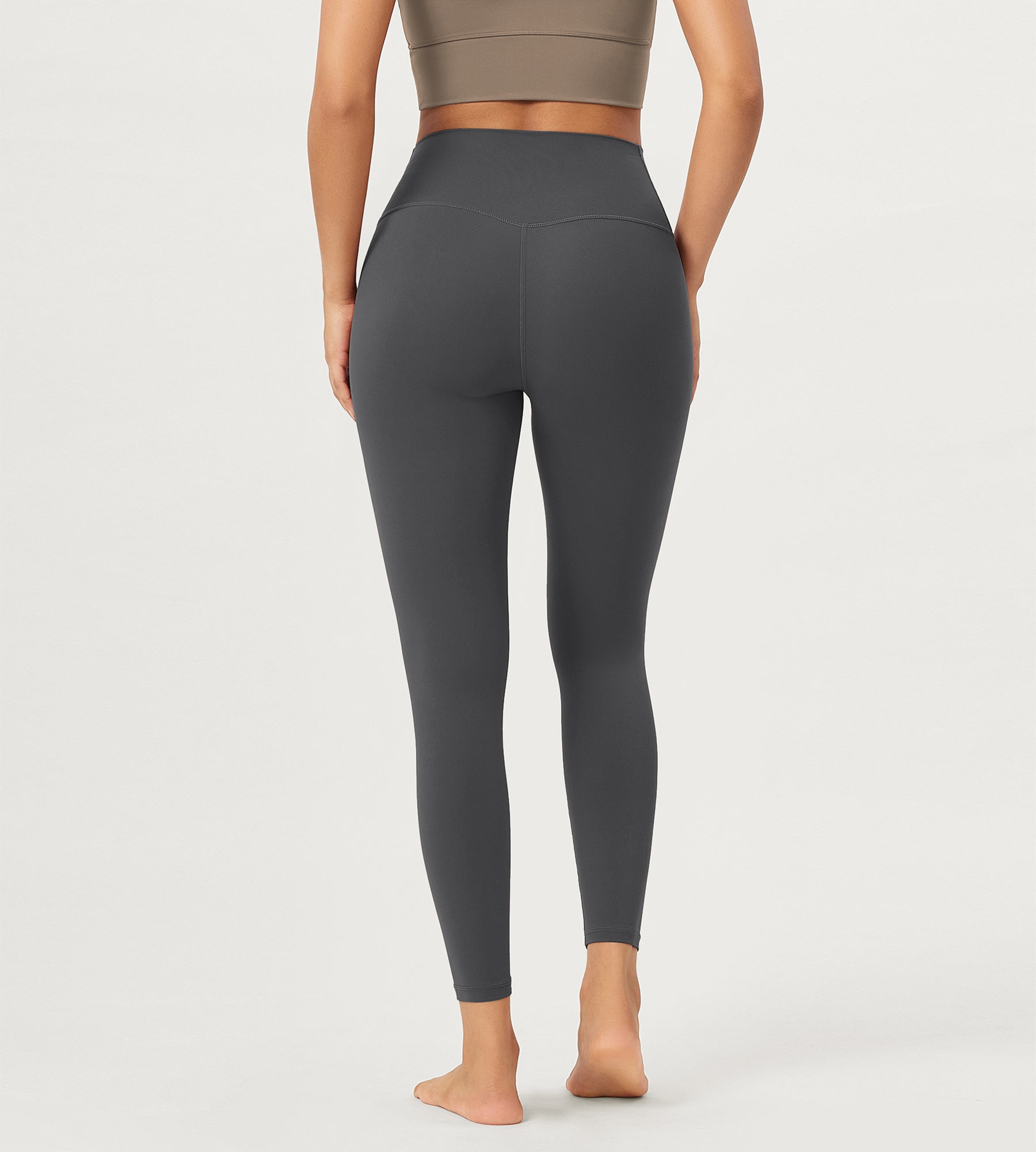 25" Buttery Soft Crossover Lounge Yoga Waist Leggings - ododos