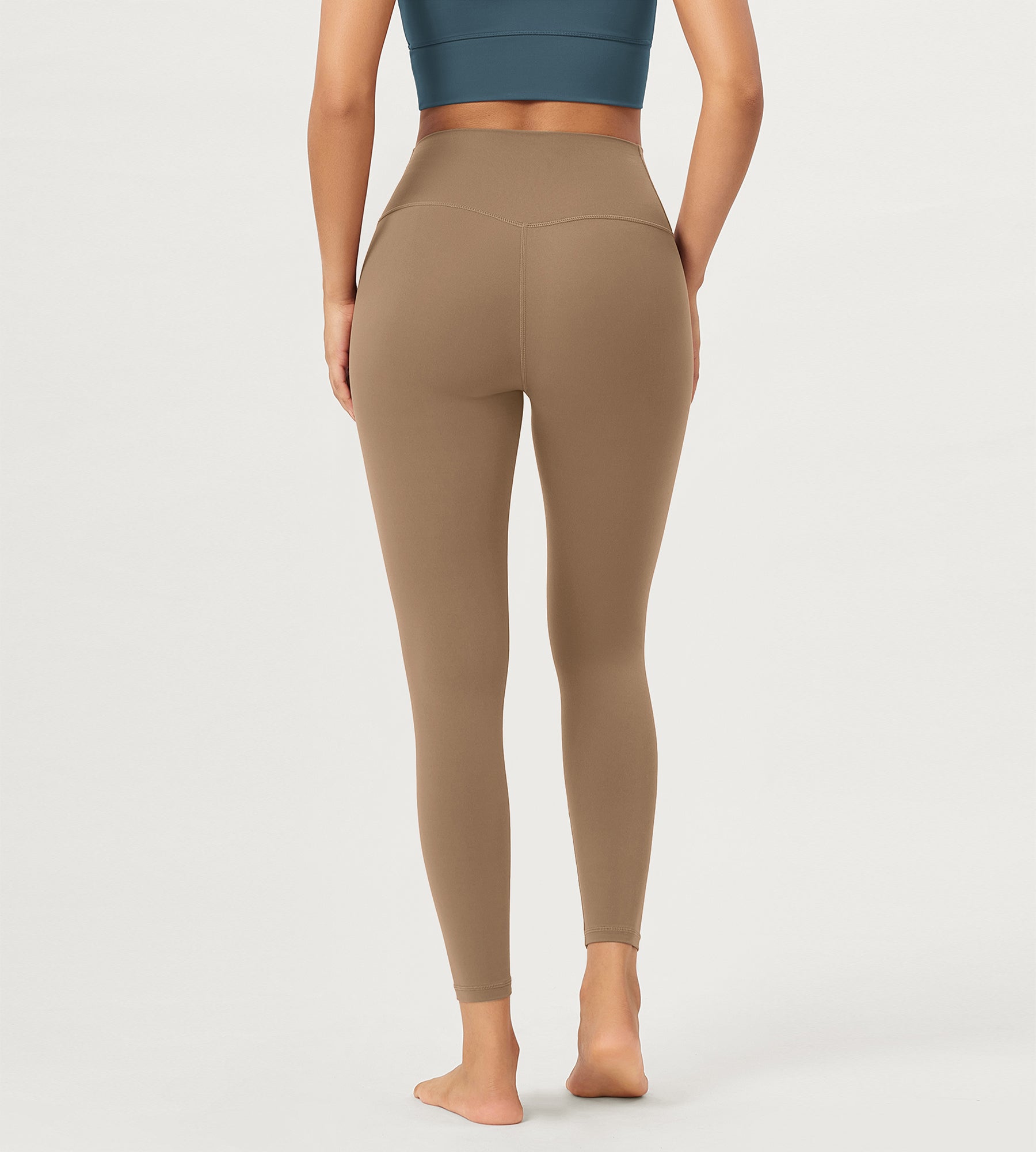 25" Buttery Soft Crossover Lounge Yoga Waist Leggings - ododos