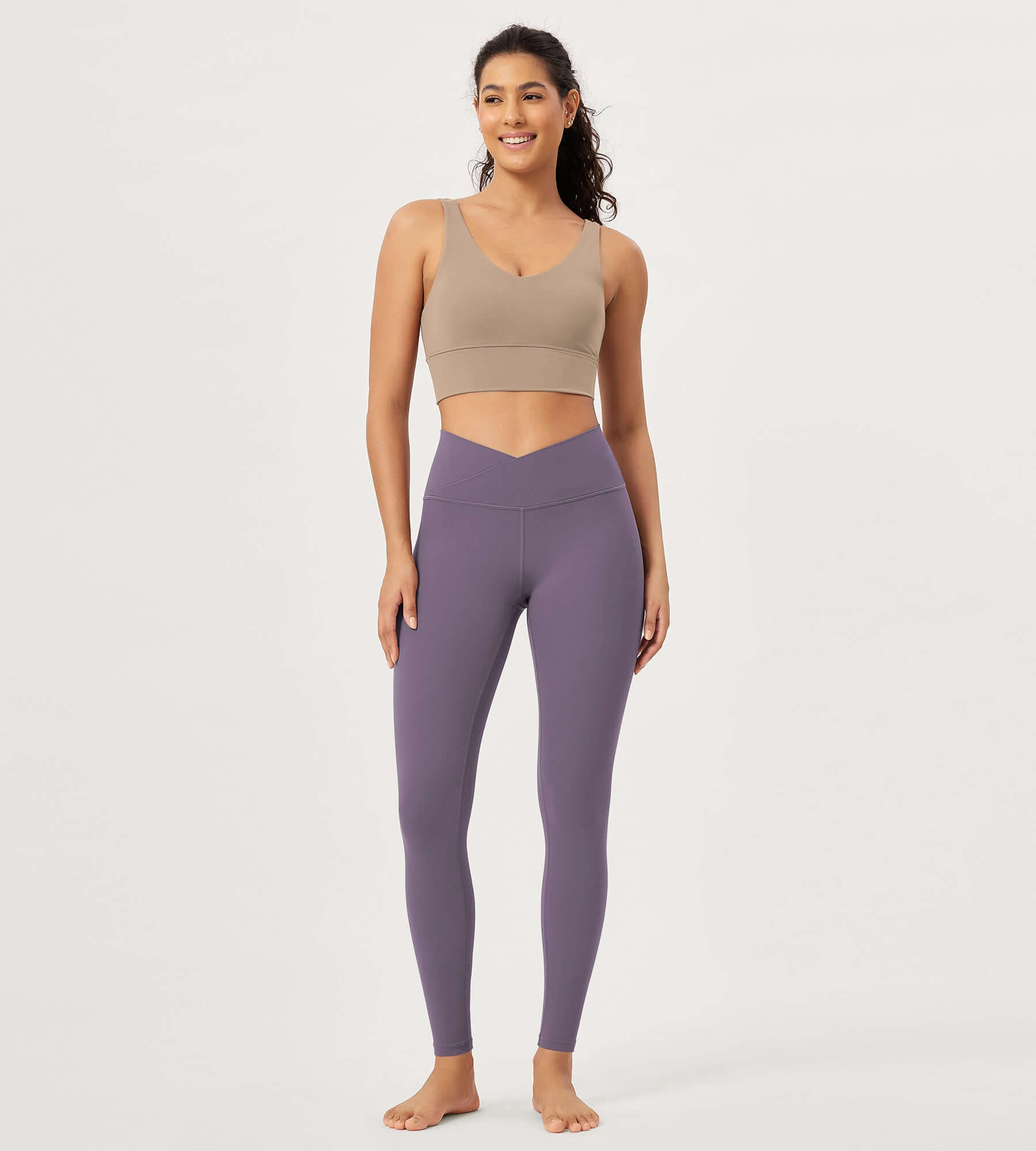 2 Pack 28 Odcloud Buttery Soft Cross Waist Yoga Leggings - ododos