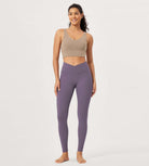 2 Pack 28" Odcloud Buttery Soft Cross Waist Yoga Leggings - ododos