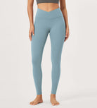 2 Pack 28" Odcloud Buttery Soft Cross Waist Yoga Leggings - ododos