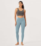 2 Pack 28" Odcloud Buttery Soft Cross Waist Yoga Leggings - ododos