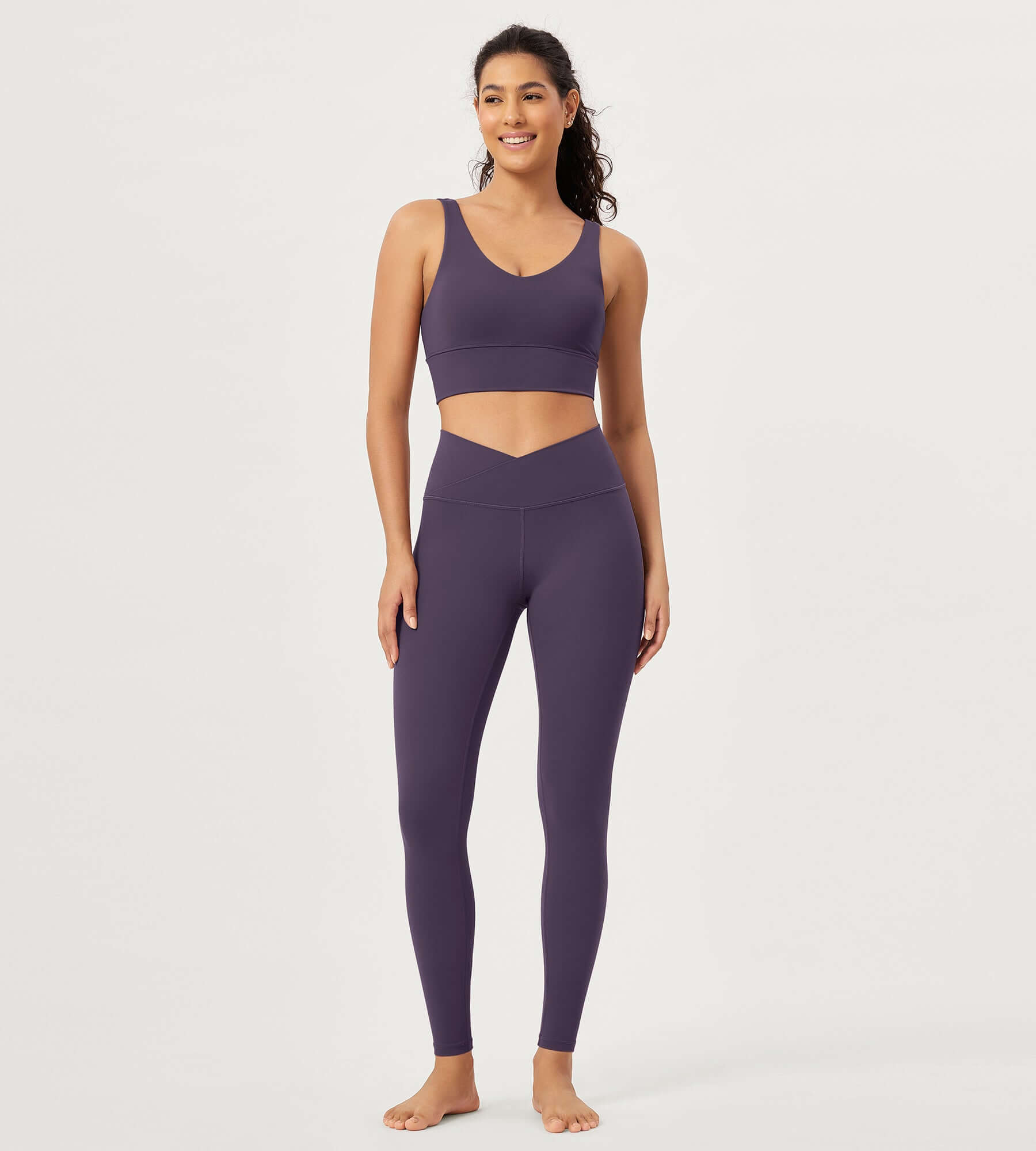 2 Pack 28 Odcloud Buttery Soft Cross Waist Yoga Leggings - ododos