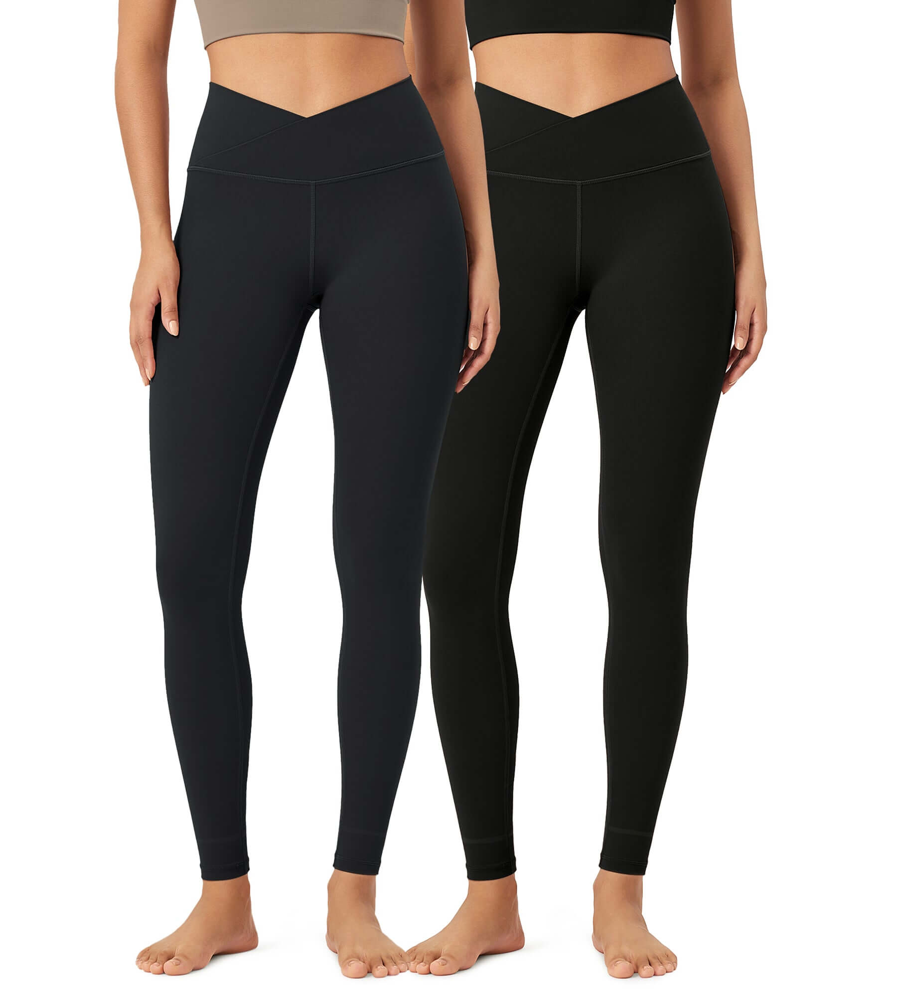 2 Pack 28 Odcloud Buttery Soft Cross Waist Yoga Leggings - ododos