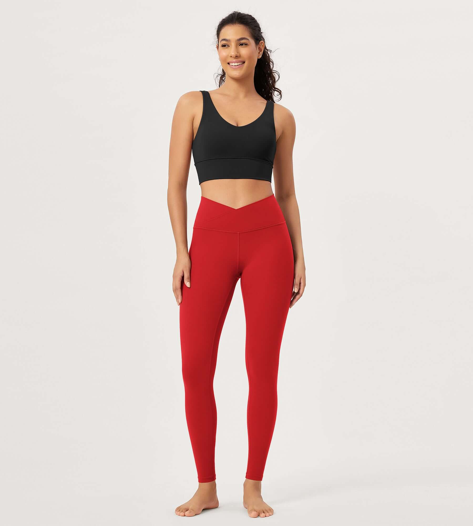 2 Pack 28 Odcloud Buttery Soft Cross Waist Yoga Leggings - ododos