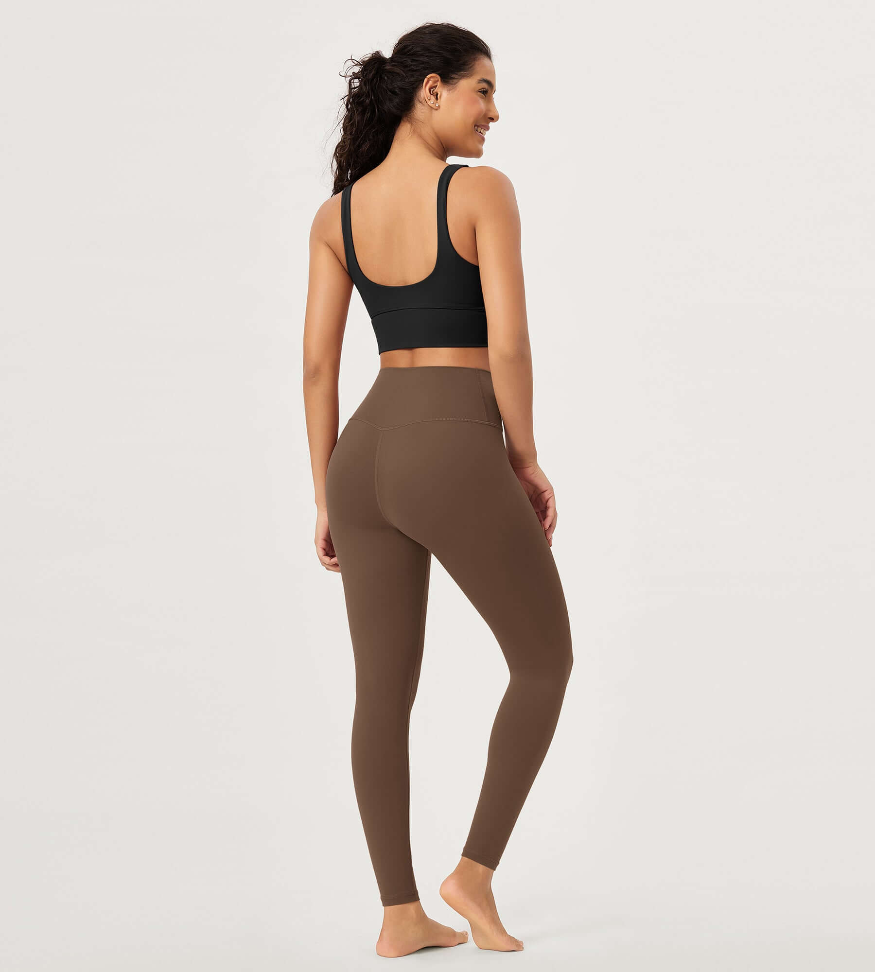 28" Buttery Soft Cross Waist Lounge Yoga Leggings - ododos