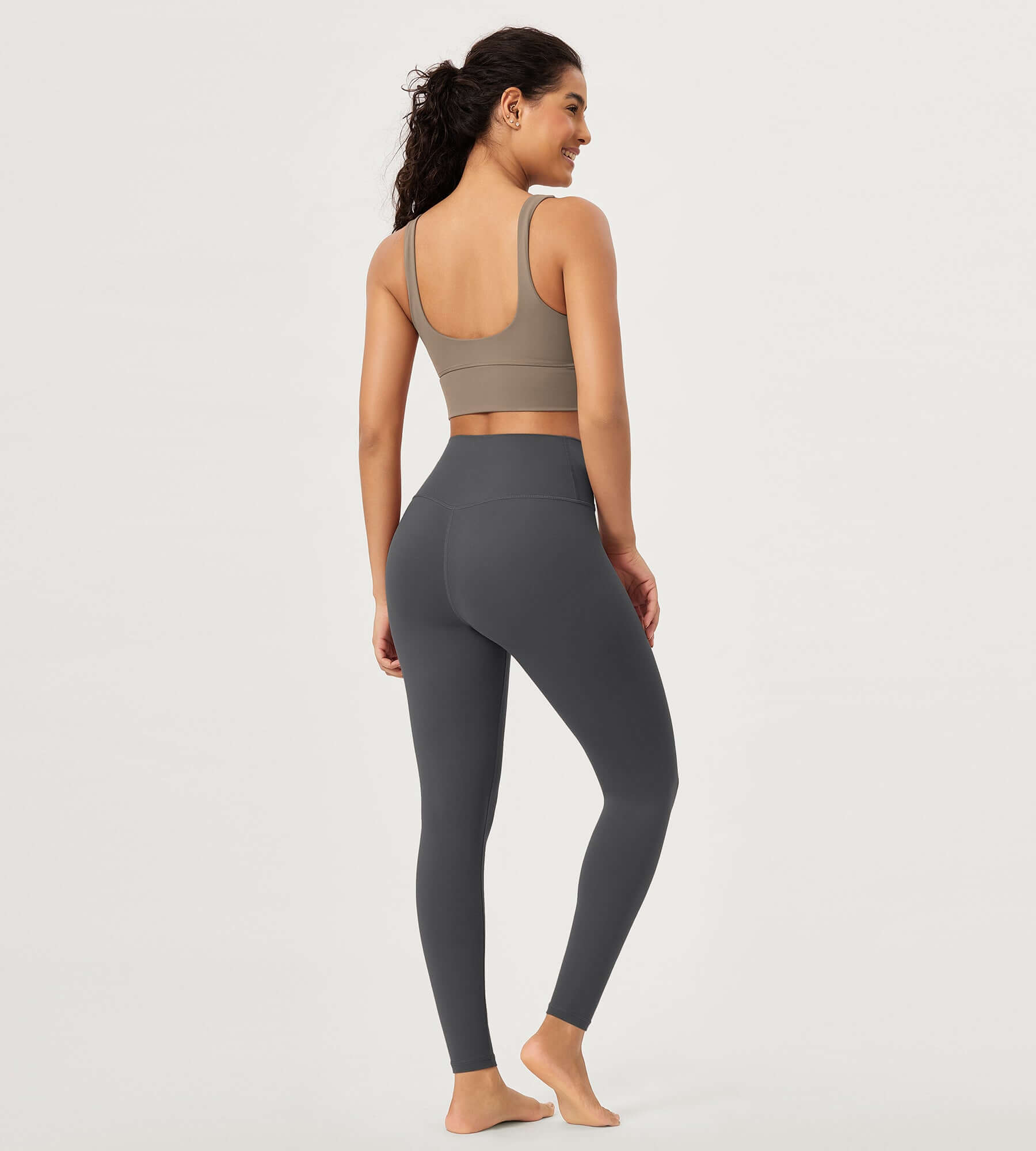 28" Buttery Soft Cross Waist Lounge Yoga Leggings - ododos