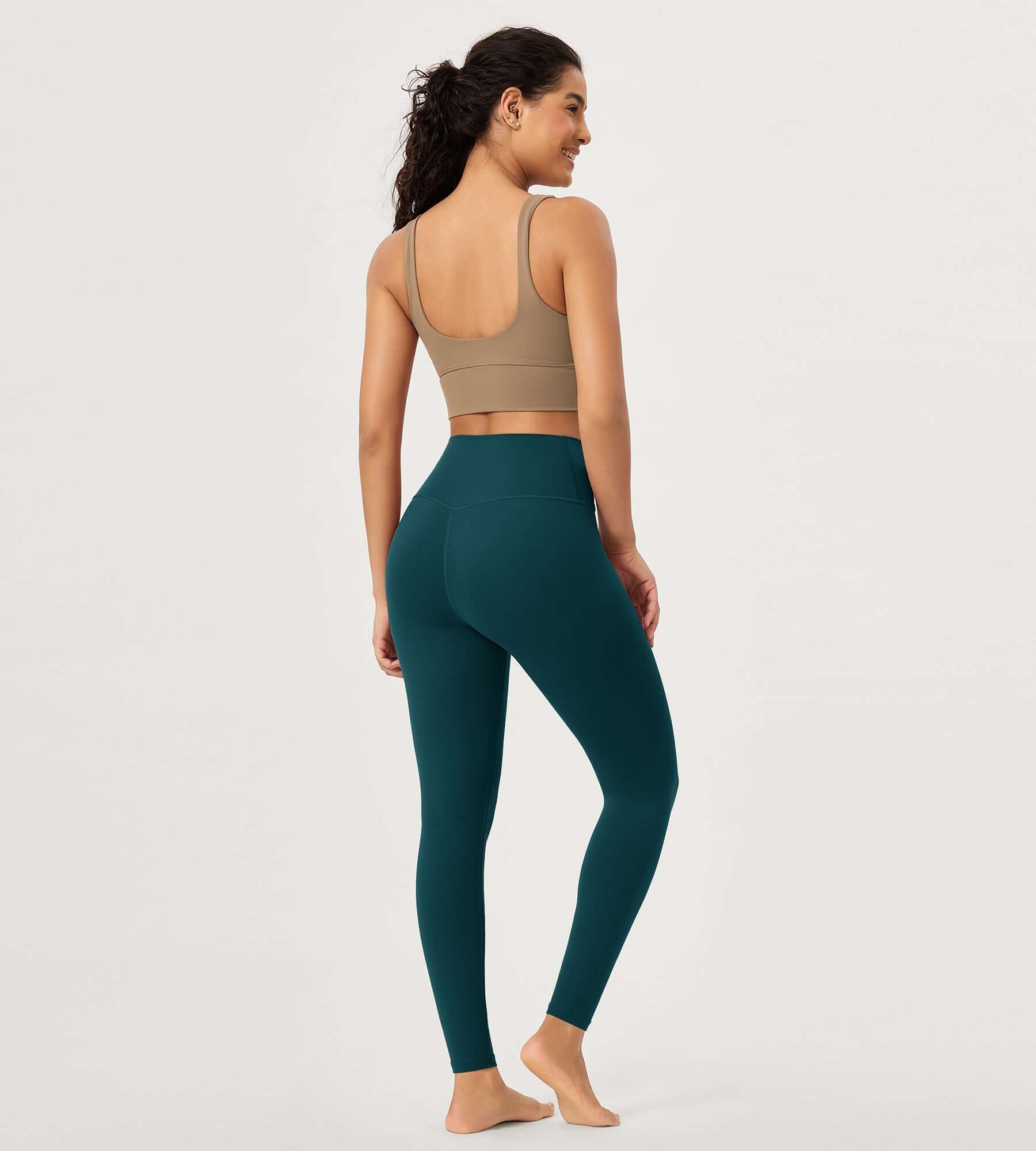 28" Buttery Soft Cross Waist Lounge Yoga Leggings - ododos