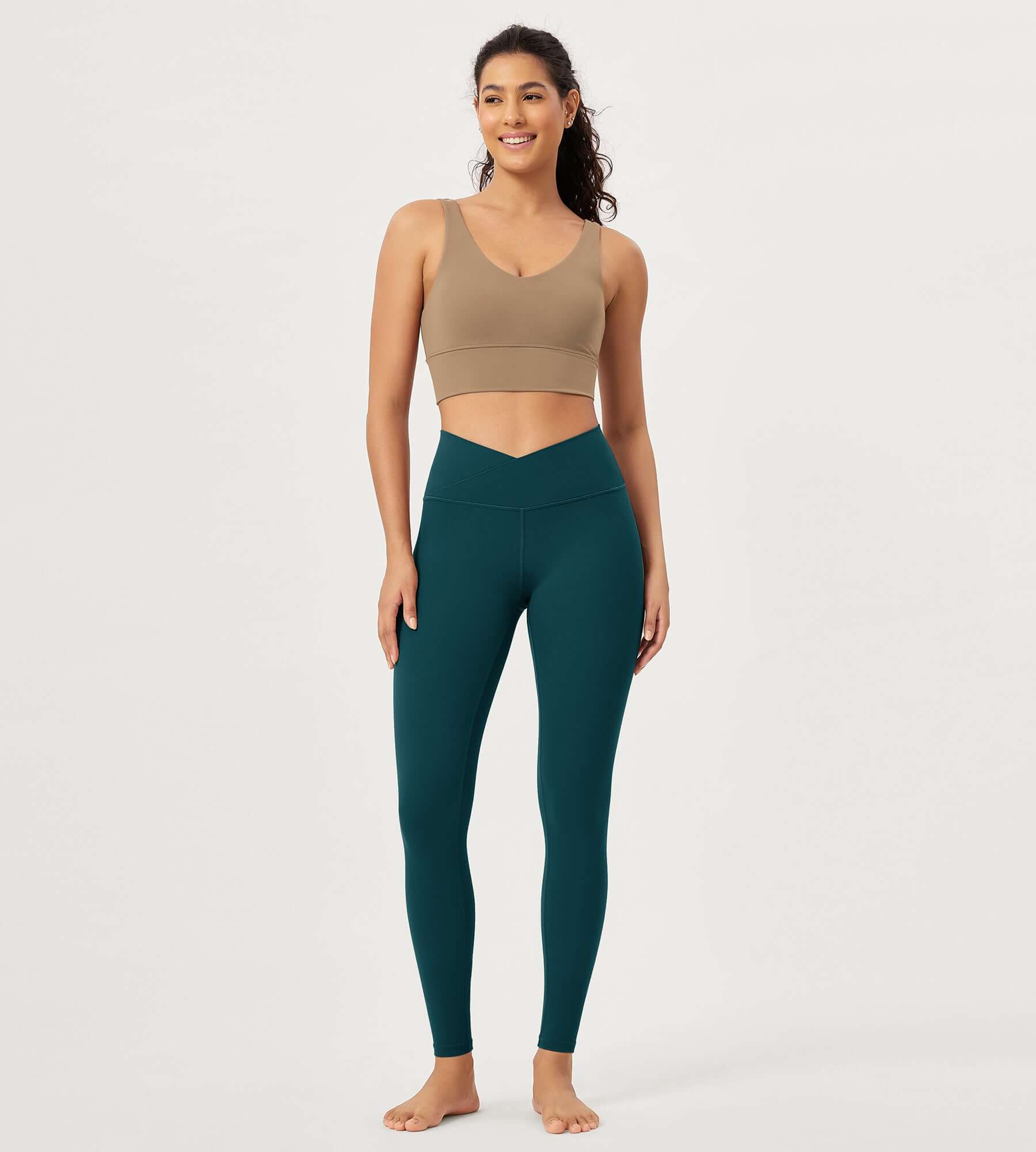 28 Buttery Soft Cross Waist Lounge Yoga Leggings - ododos